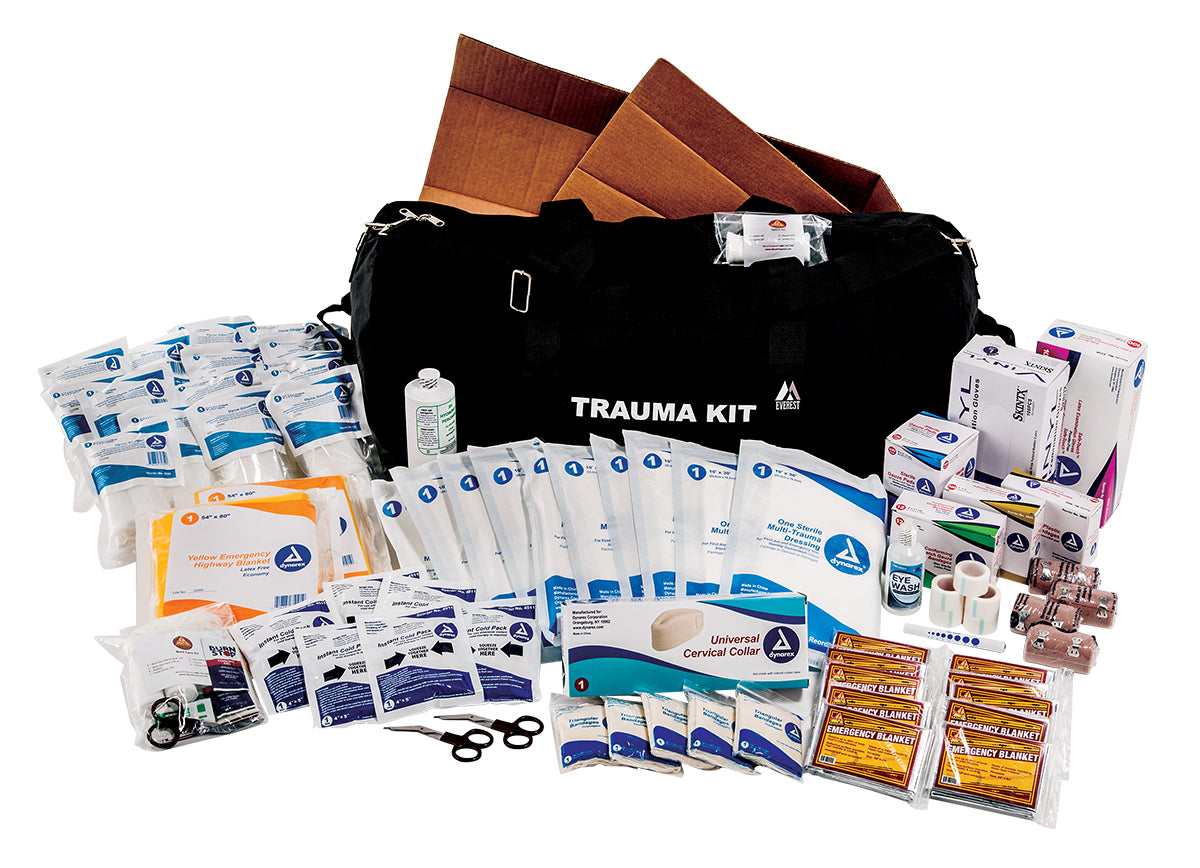 GSA Approved 50 Person Trauma First Aid Kit - Emergency Medical Supplies for Schools, Offices & Disaster Preparedness