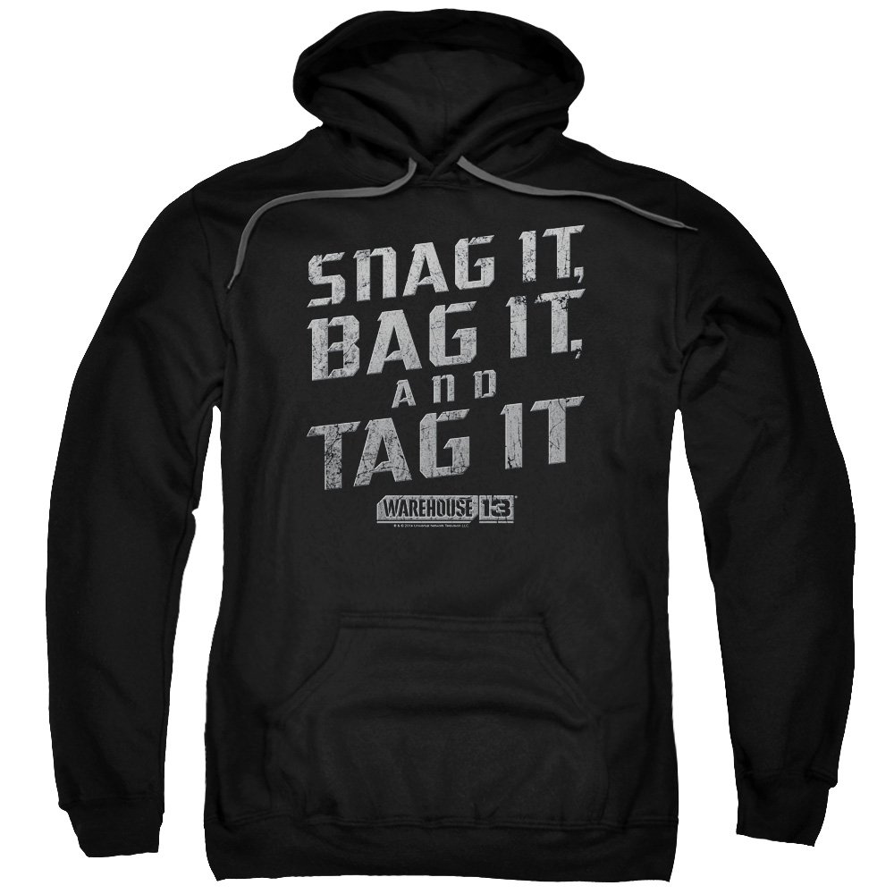 Warehouse 13 Snag It Pullover Hoodie - Men's & Women's Casual Fleece Sweatshirt Size S | Perfect for Cosplay, TV Show Fans & Everyday Wear