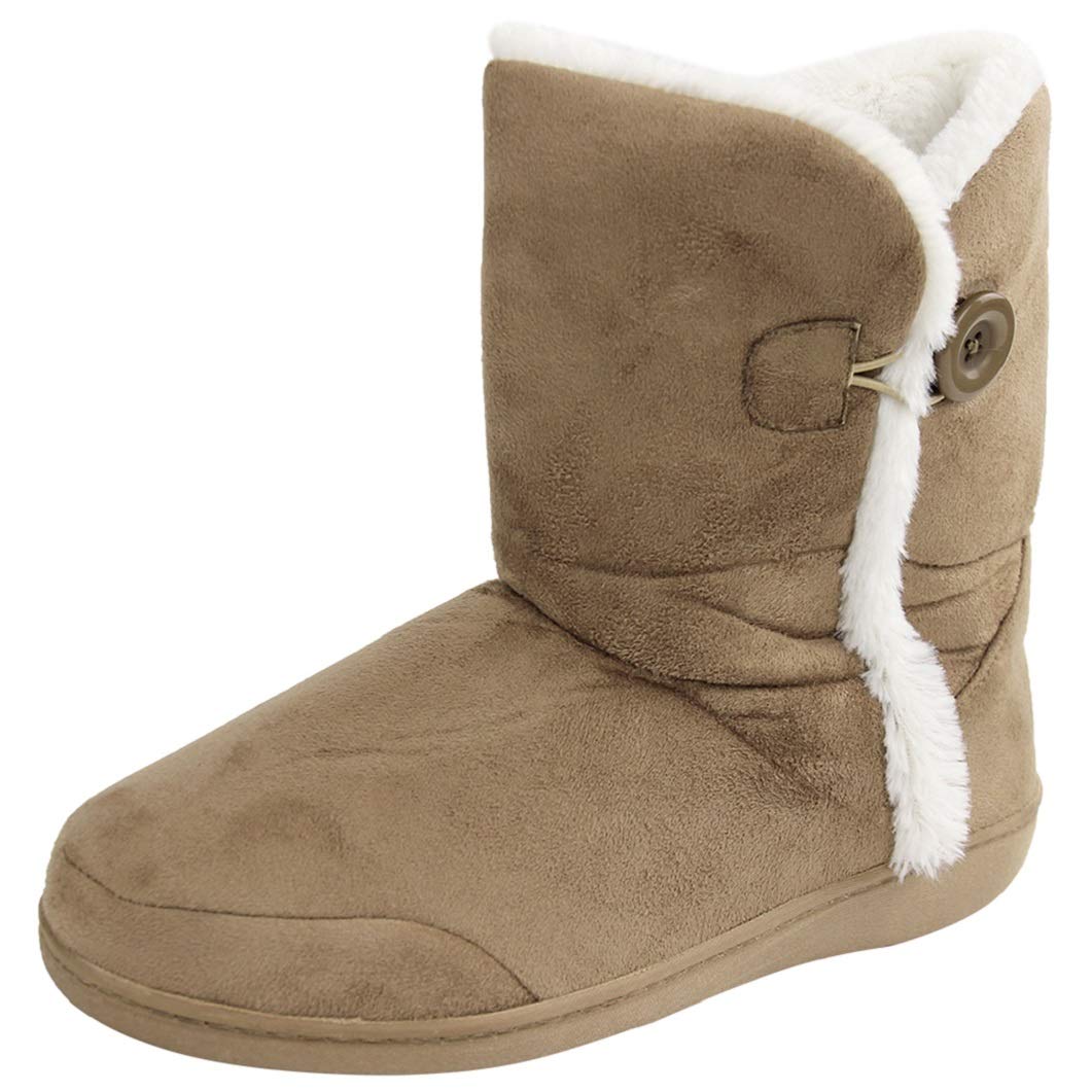 Men's Memory Foam Winter Slippers - Soft Warm Indoor House Boots for Comfort & Relaxation at Home, Office & Travel