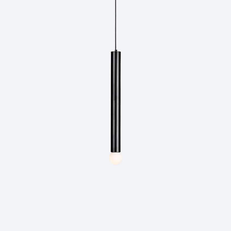 60 LED Tubular Pendant Light - Modern Linear Hanging Fixture for Kitchen Island, Dining Room & Office Lighting