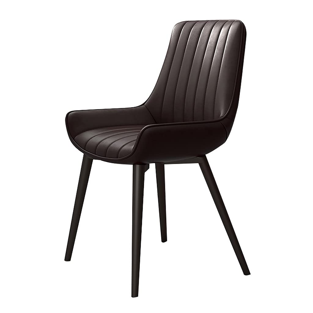 Modern Upholstered Dining Chairs with Metal Legs - Artificial Leather Soft Seat & Backrest - Stylish Accent Chairs for Kitchen, Dining Room, Office & Bedroom - Perfect for Home Decor, Entertaining & Comfortable Seating