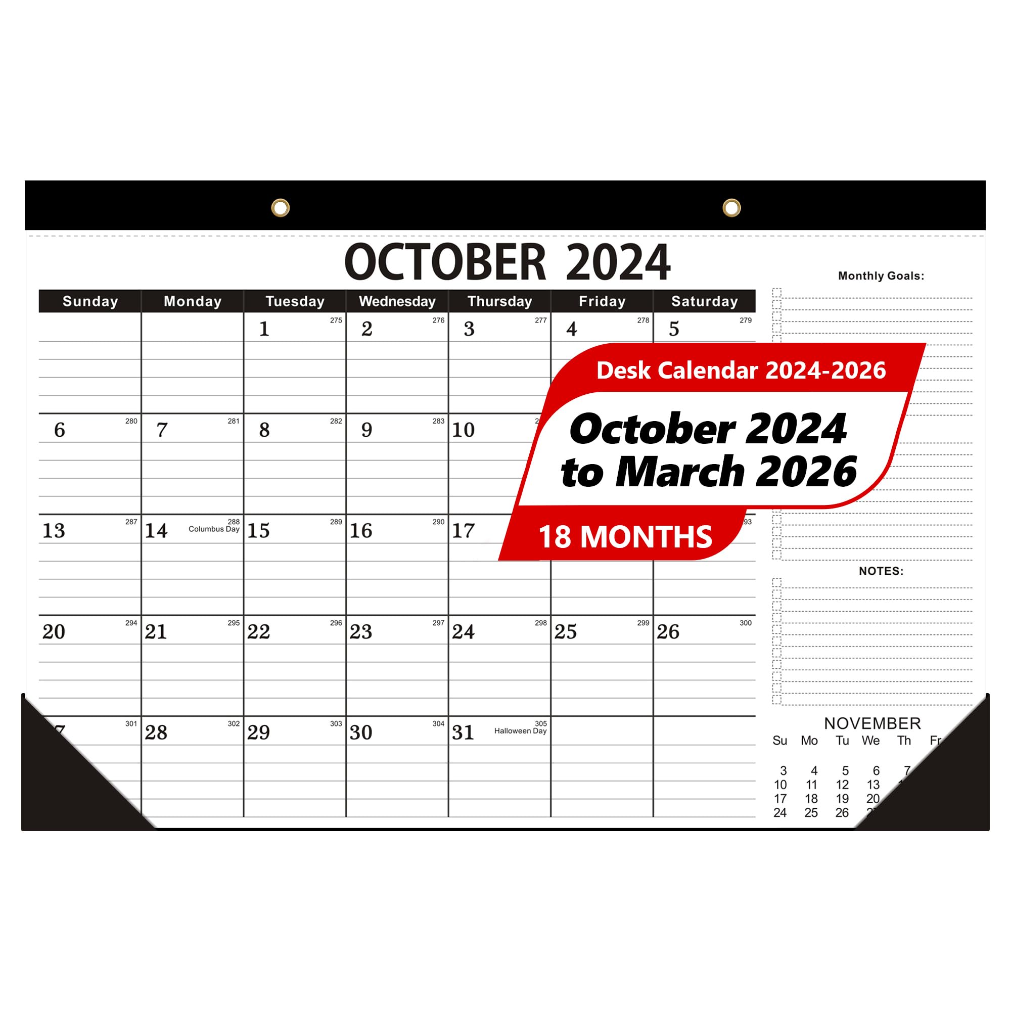 2024-2025 Large Desk Calendar - 12x17
