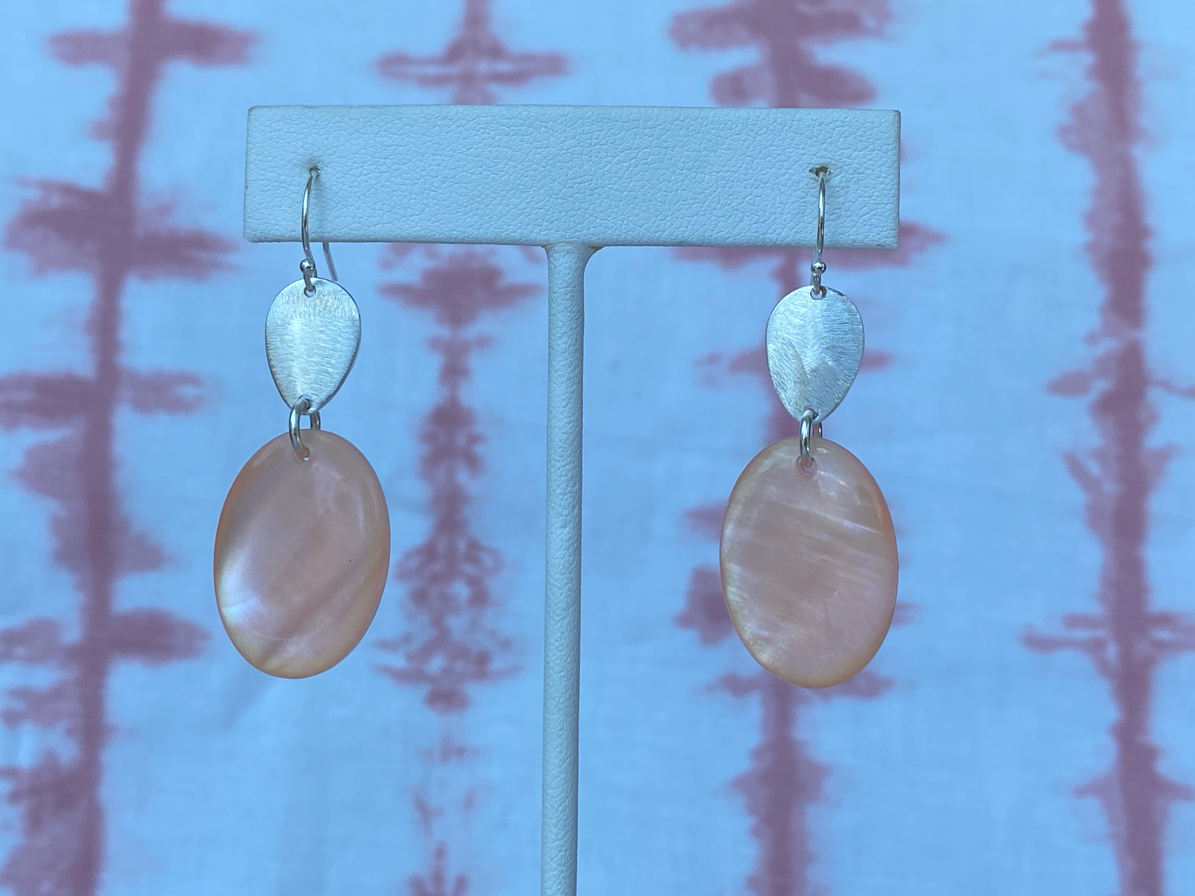 Exquisite Pink Mother of Pearl Drop Earrings - Natural Shell Jewelry for Women | Perfect for Weddings, Parties & Special Occasions