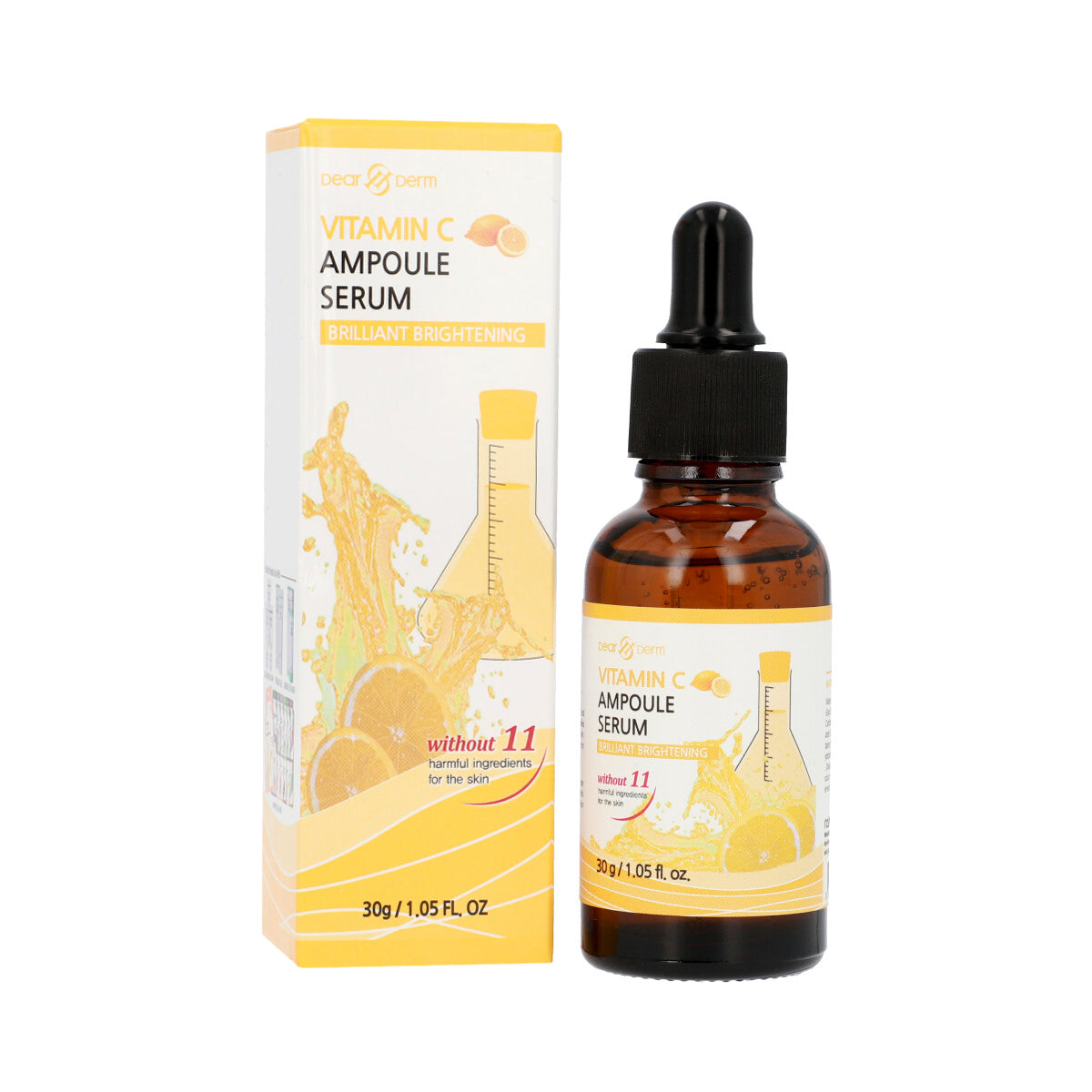 Best Vitamin C Serum for Face - Brightening & Anti-Aging Ampoule with Hyaluronic Acid | Day & Night Skincare Routine for Glowing Skin