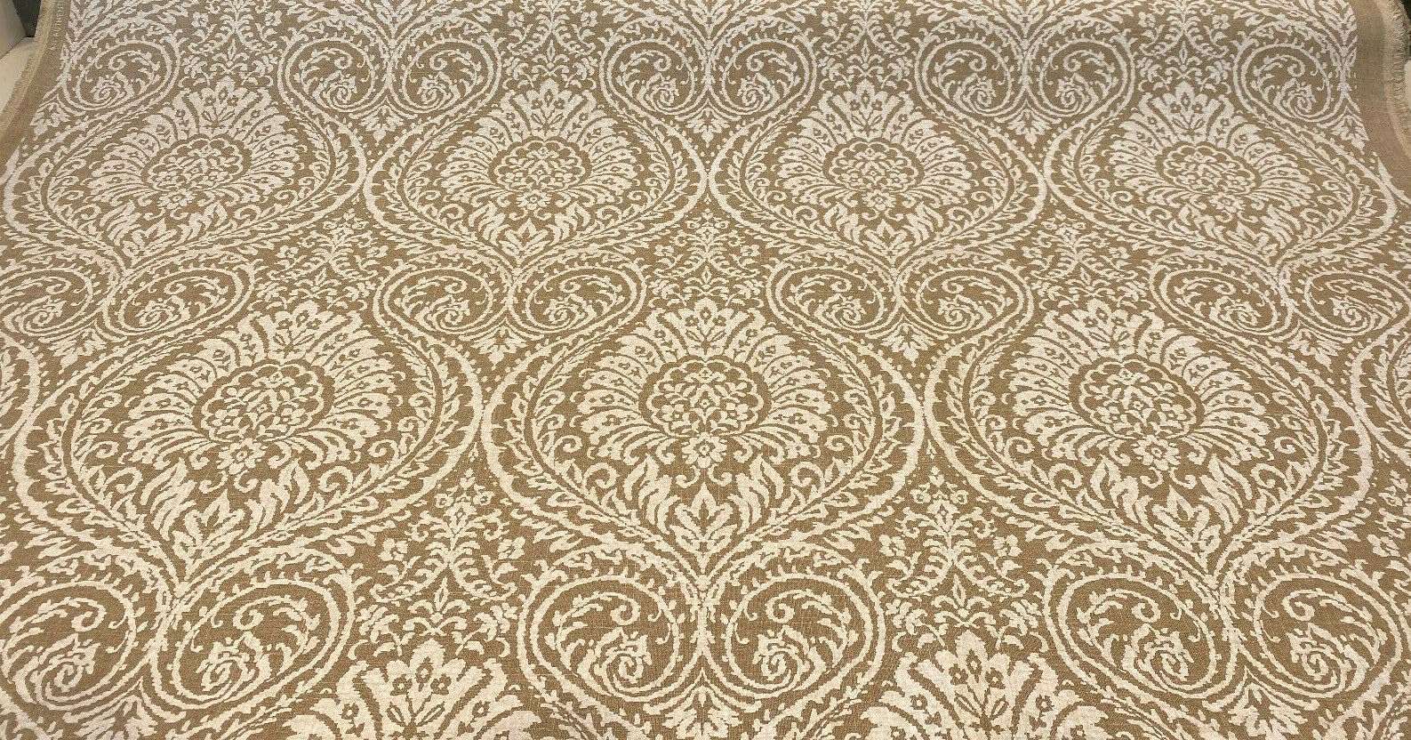 Waverly High Note Chalk White Linen Fabric by The Yard - Premium Cotton Linen Blend for Upholstery, Curtains & Home Decor