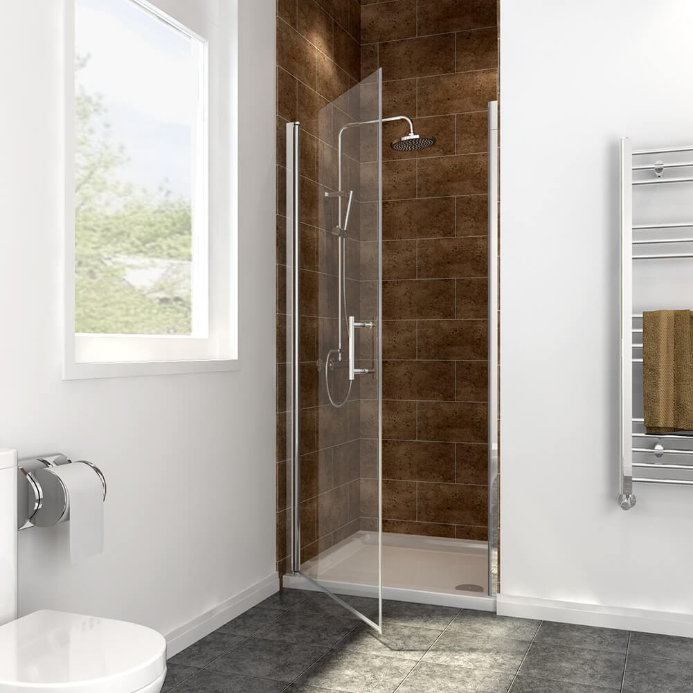 Premium Frameless Pivot Shower Door - Elegant Glass Enclosure for Modern Bathrooms | Perfect for Master Bath, Spa Retreat & Luxury Home Renovations
