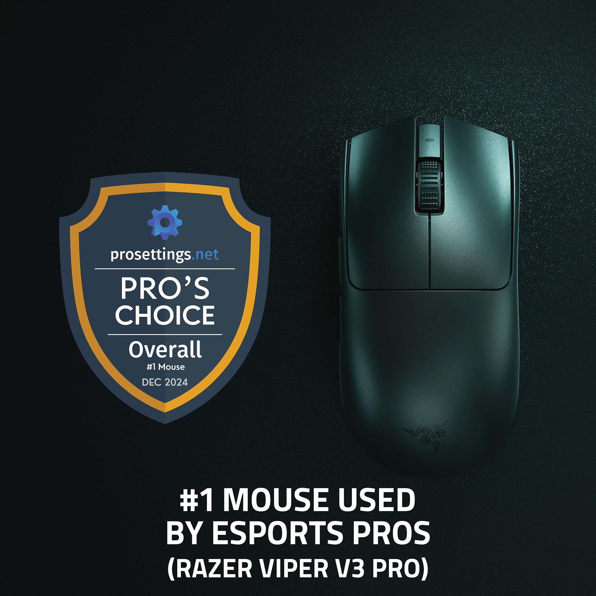 Razer Viper V3 Pro Wireless Esports Gaming Mouse - 55g Lightweight Symmetrical Design, 35K DPI Optical Sensor, 8K Polling Rate, Gen3 Optical Switches, 8 Programmable Buttons, 95-Hour Battery Life (White) - Perfect for Competitive Gaming, FPS, MOBA & Streaming