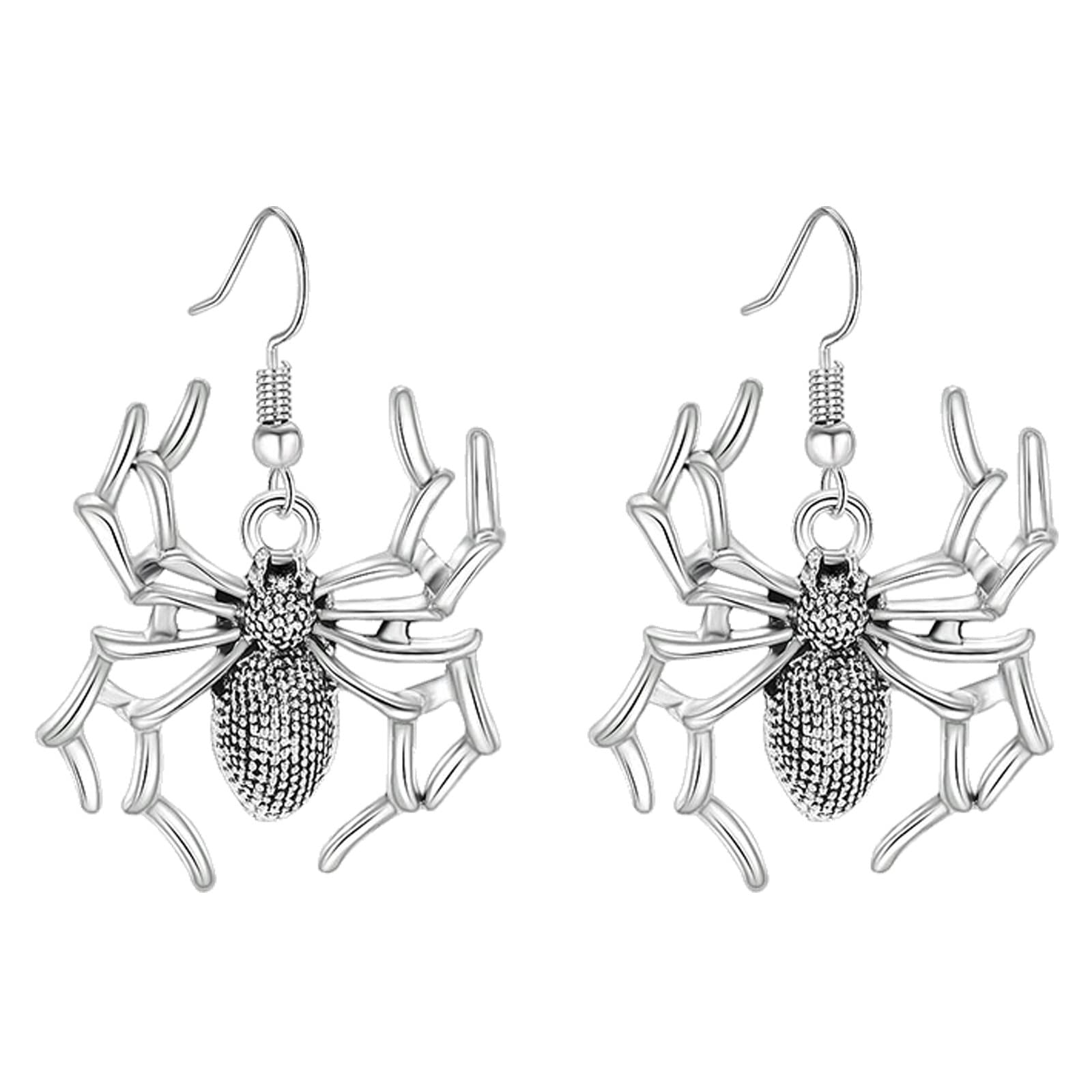 Halloween Stud Earrings for Women - Pumpkin Cat & Spider Bat Pendant Earrings Set - Spooky Jewelry for Costume Parties, Trick or Treat, and Holiday Festivities