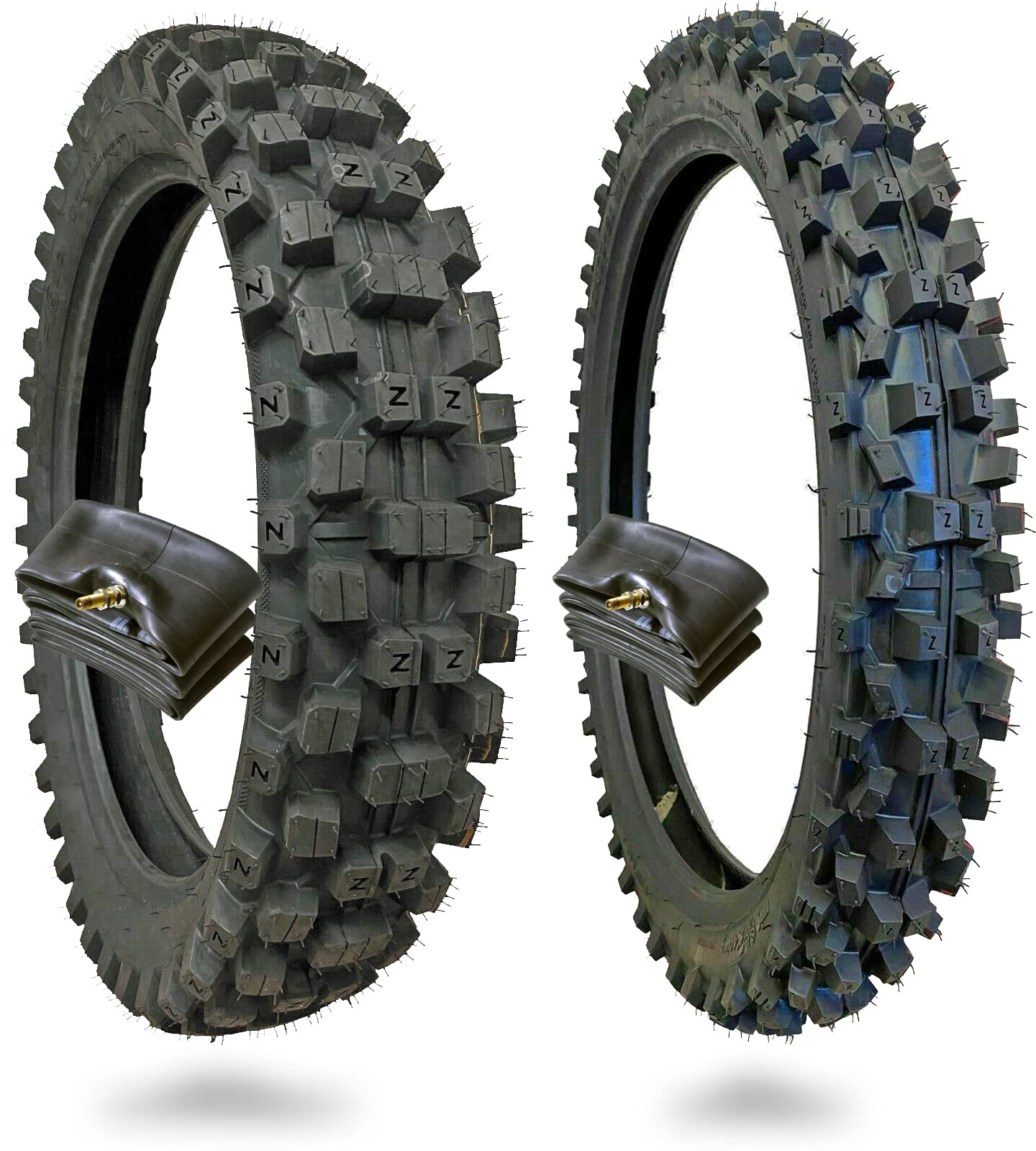WIG Racing 120/90-18 & 90/90-21 Motocross Dirt Bike Tires with Inner Tubes - High-Performance Off-Road Tires for MX, Enduro & Trail Riding Adventures