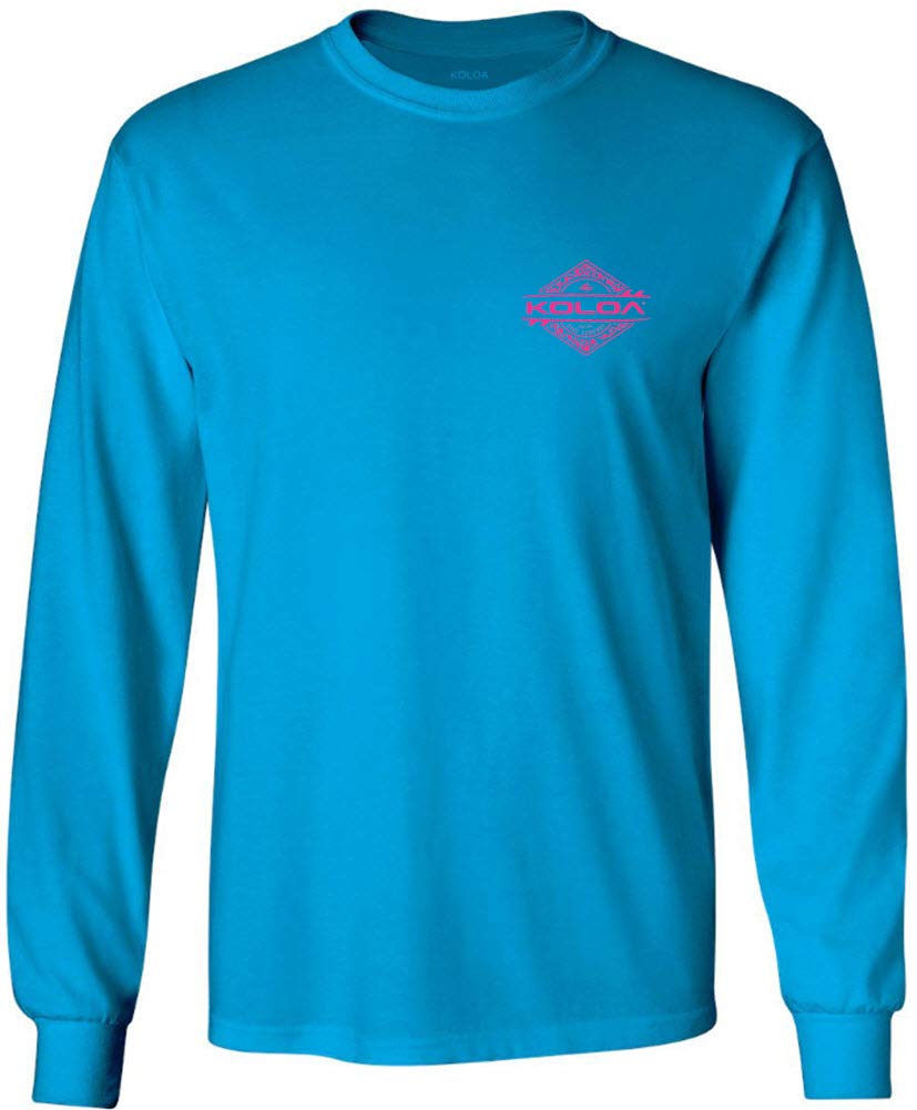 Koloa Surf Men's Diamond Thruster Logo Long Sleeve T-Shirt - Regular, Big & Tall Sizes | Comfortable Surfing & Casual Wear for Beach, Travel & Everyday Use