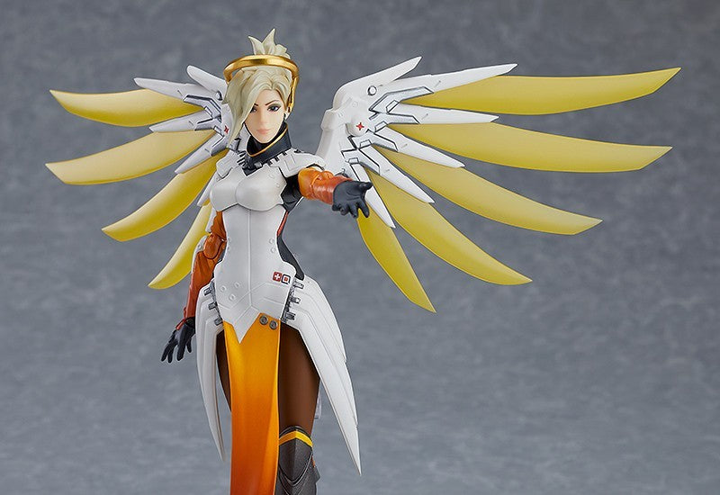 Figma #427 Mercy Overwatch Action Figure - Collectible 6-Inch Articulated Hero Statue for Gamers & Fans | Perfect for Display, Cosplay & Gift Giving