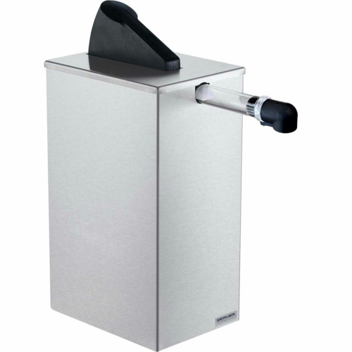 6L Stainless Steel Rectangular Countertop Condiment Dispenser for Restaurants, Cafes & Home Kitchen Use - Durable & Hygienic Food Server for Sauces, Syrups & Dressings