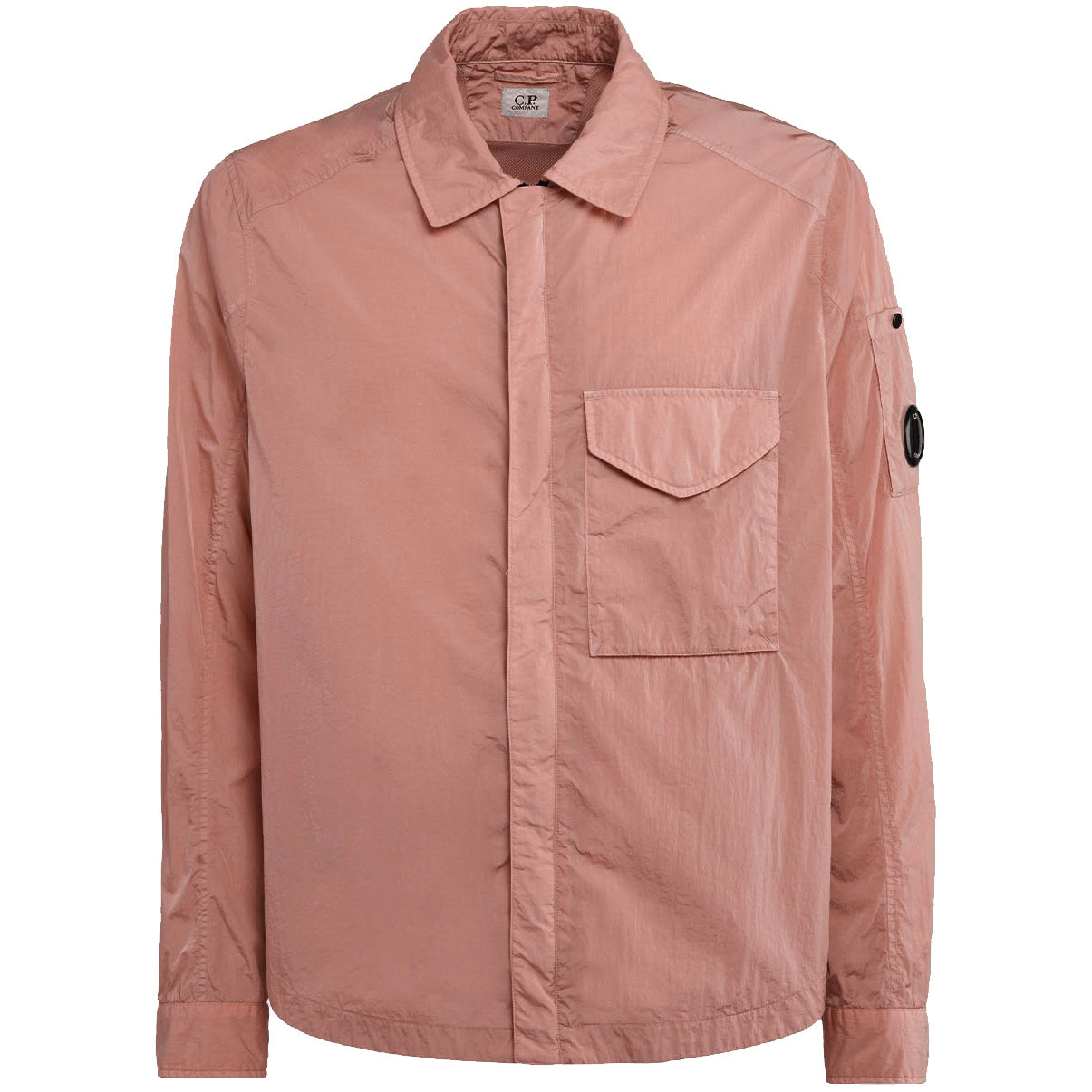 CP Company Pink Chrome R Overshirt - Stylish Men's Lightweight Jacket for Urban Streetwear & Casual Outfits | Perfect for Spring & Fall Layering