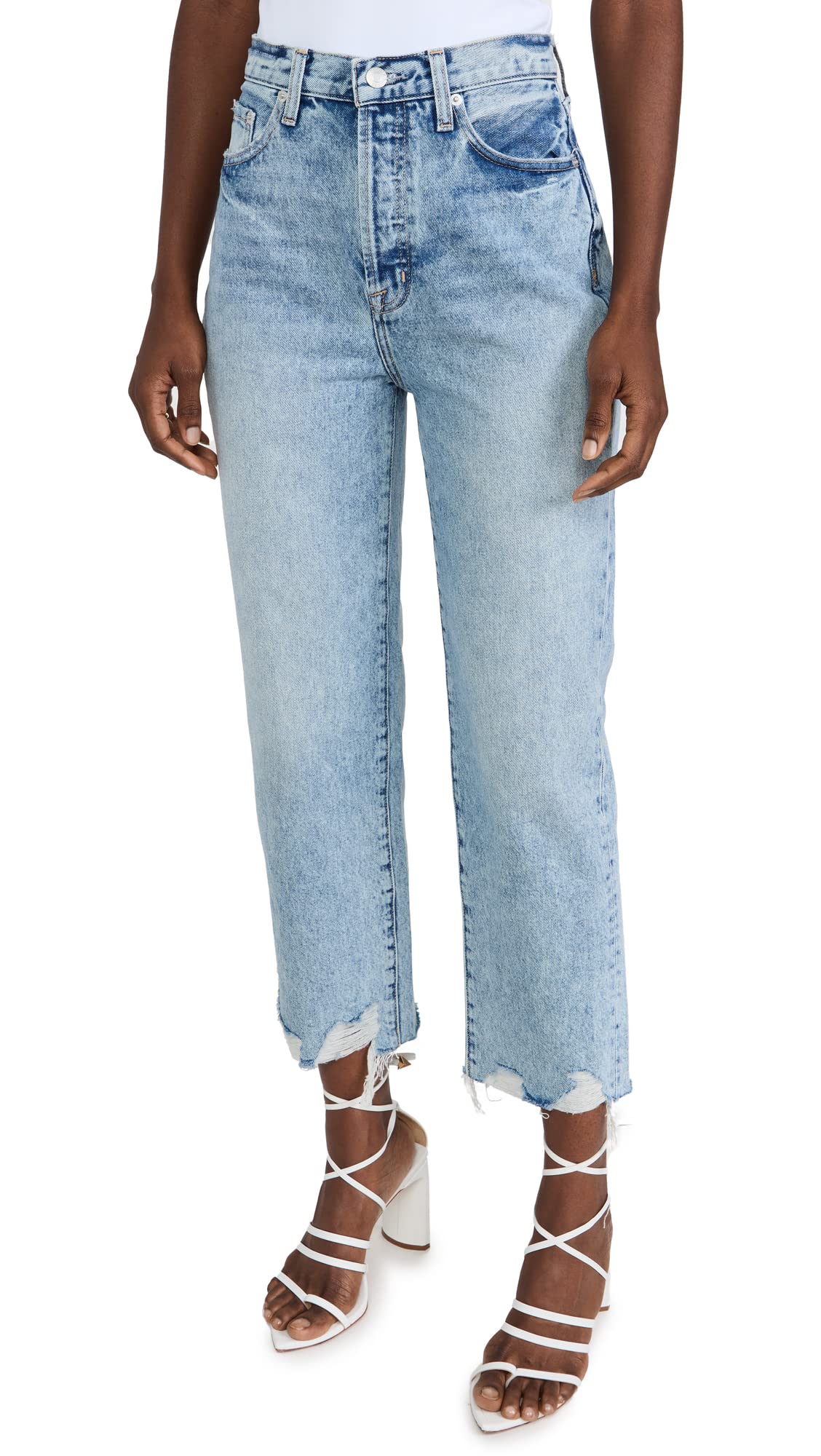Women's Cassie Crop Jeans - High Waisted Denim Pants for Casual Wear, Street Style & Everyday Outfits