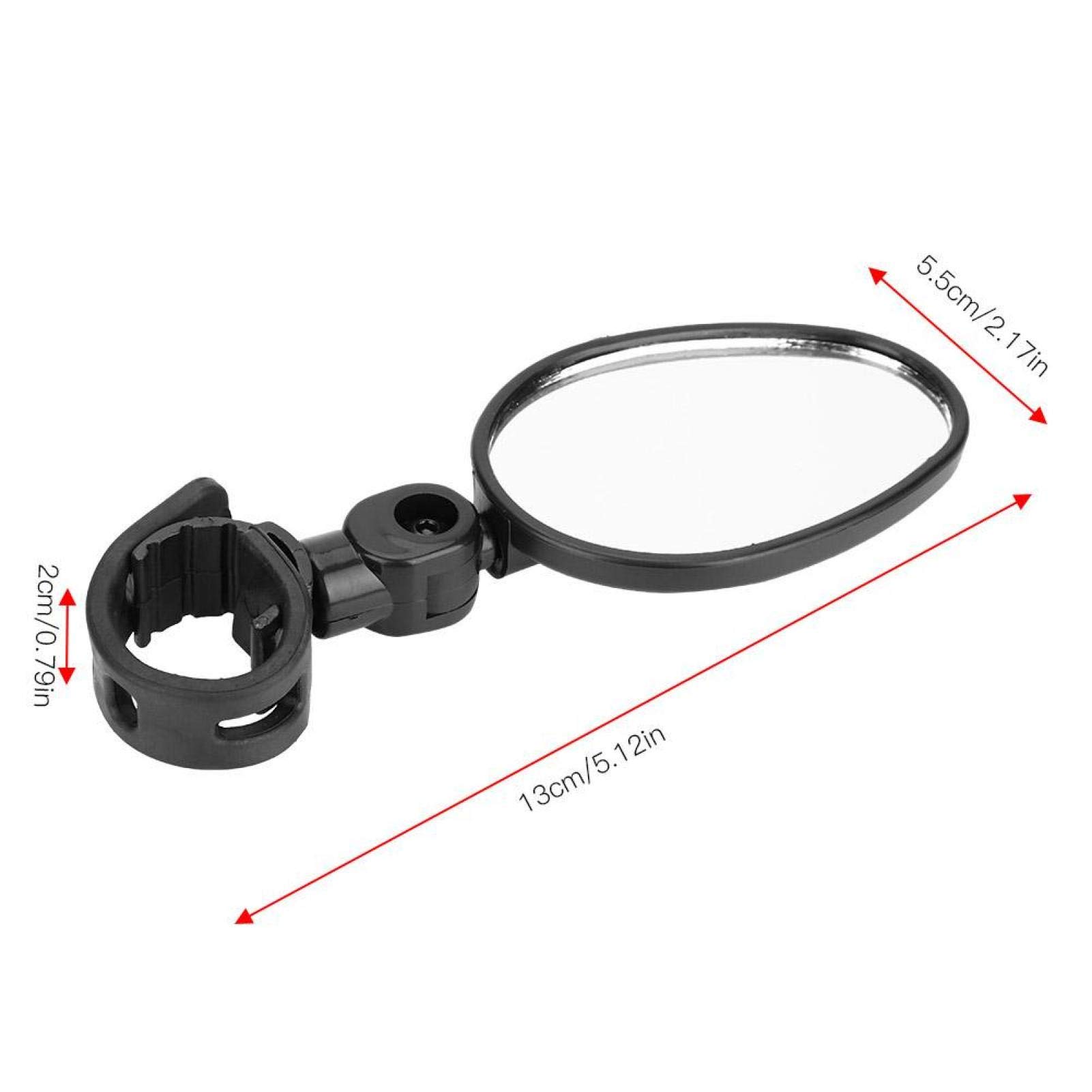 360° Rotatable Bike Mirror - Adjustable Handlebar Rearview Mirror for Road Bikes, Mountain Bikes & Motorcycles | Enhanced Safety for Cycling, Commuting & Outdoor Adventures