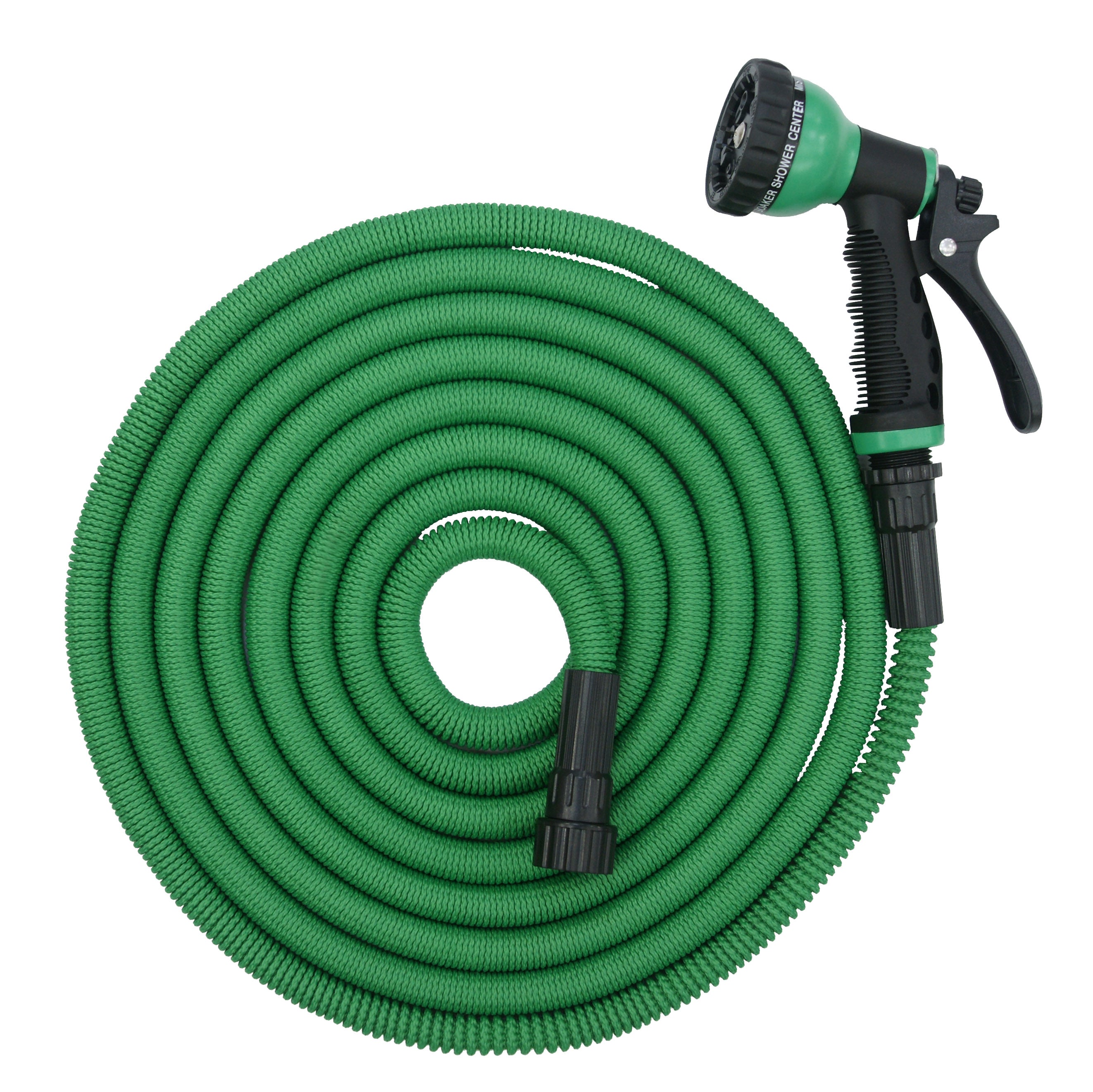 iLiving Expandable Garden Hose - Heavy Duty 50/75/100 FT with 9 Spray Nozzle, Lightweight & Leak-Proof Brass Connectors - Perfect for Lawn Care, Car Washing & Outdoor Cleaning