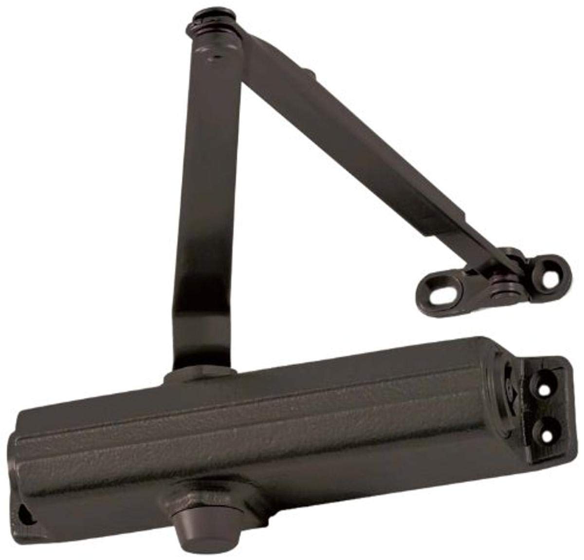 LCN 1260 Medium Duty Door Closer - Dark Bronze Powder Coat Finish, Cast Iron Construction, Non-Handed Design with Parallel Arm Shoe | Ideal for Commercial Buildings, Schools, and Office Doors