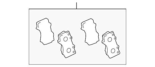 Toyota Brake Pads 04465-02440 - High Performance Front/Rear Brake Pads for Toyota Camry, Corolla, RAV4 - Perfect for City Driving & Highway Commuting
