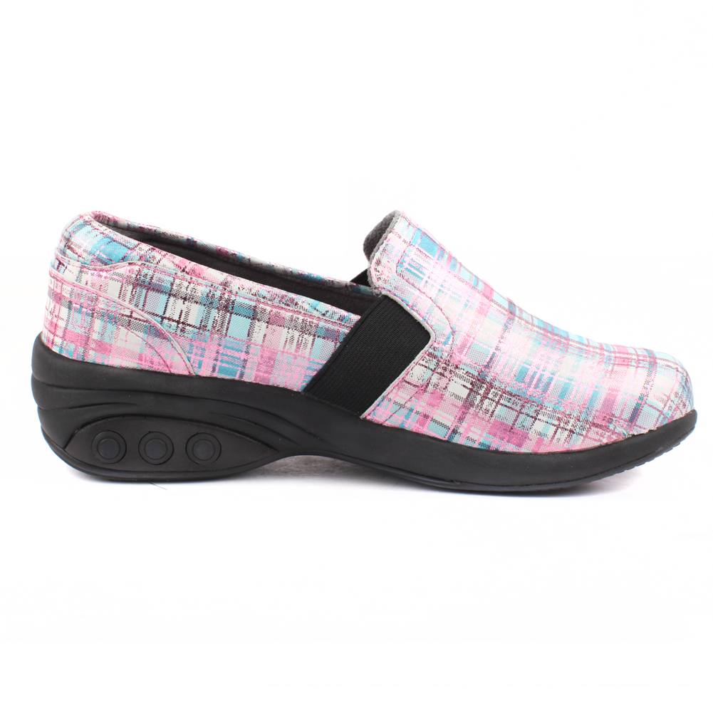 Annie Women's Slip-Resistant Leather Slip-On Loafers - Comfortable Work Shoes for Nurses, Waitresses & Healthcare Professionals