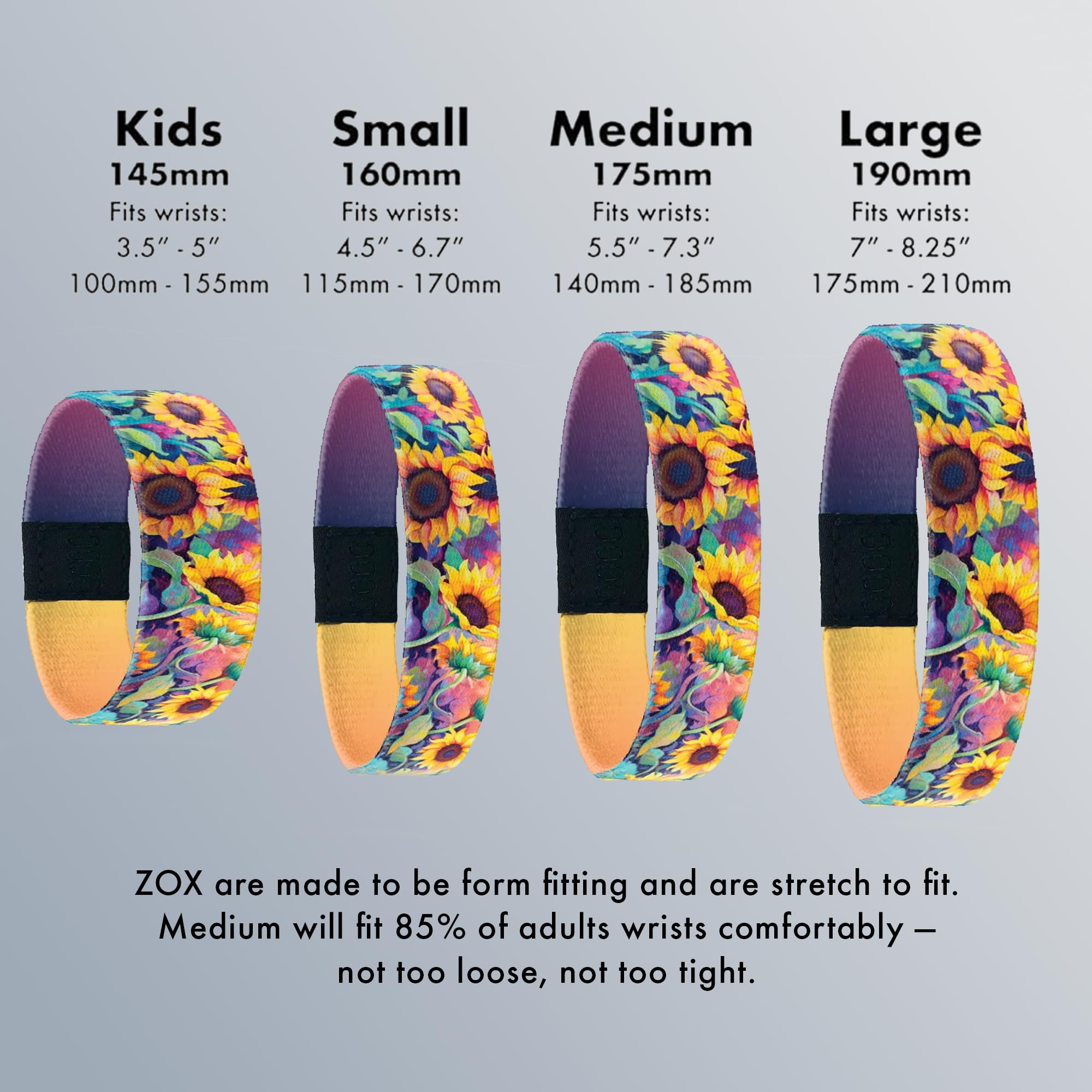 ZOX Stretchy Motivational Bracelets for Men & Women - Elastic Wristbands with Inspirational Affirmations & Unique Art Designs | Perfect Gift for All Ages | Daily Wear, Yoga, Workout & Fashion Accessory