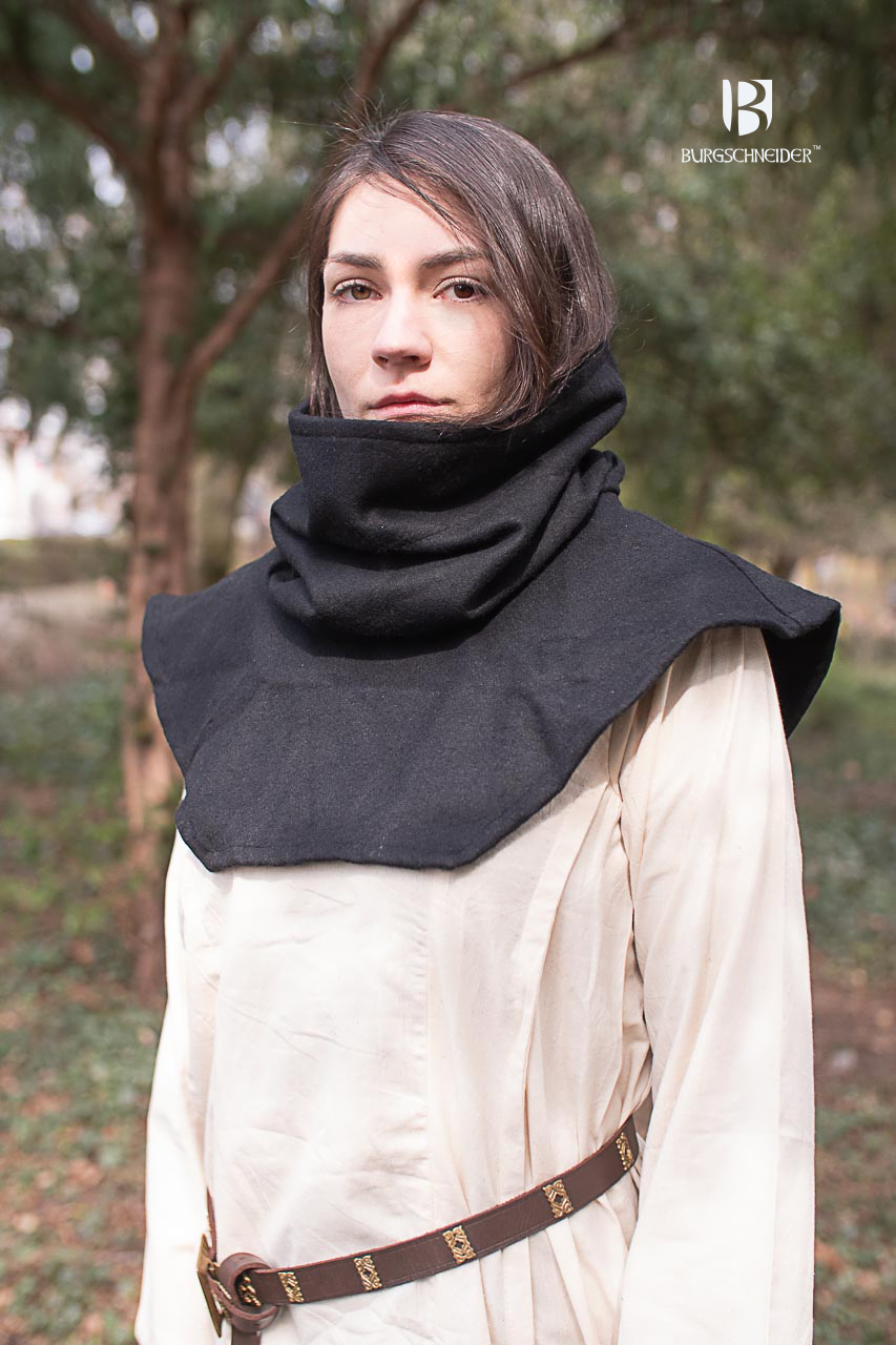 Noah Black Hooded Cowl - Stylish & Warm Winter Scarf for Men & Women - Perfect for Outdoor Activities, Hiking & Cold Weather Fashion