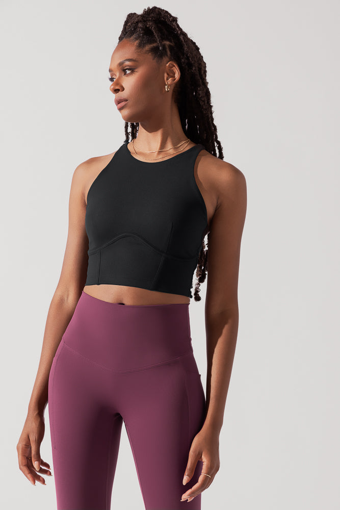 Cleo Corset Crop Bralette - Sexy Black Lace Bralette for Women | Perfect for Date Night, Lingerie Sets & Layering Under Tops
