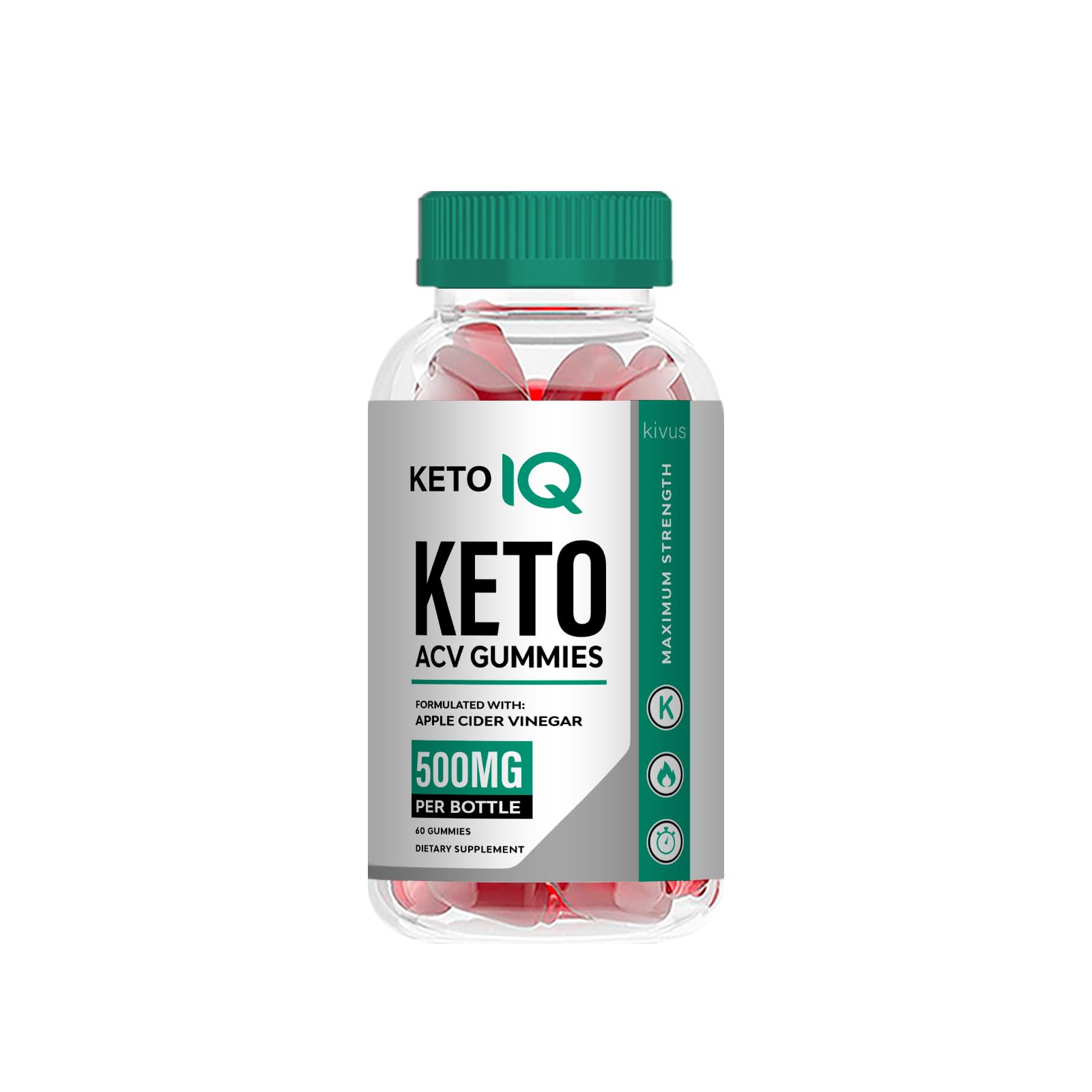 Kivus Keto IQ Gummies with Apple Cider Vinegar - 60 Count Sugar-Free Ketogenic Supplement for Weight Loss & Energy Boost - Perfect for Low Carb Diet & Healthy Lifestyle
