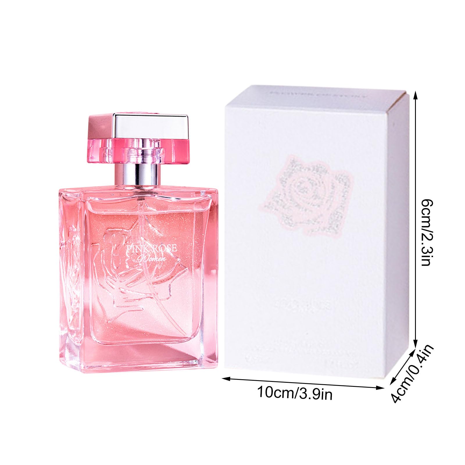 Exquisite Rose Carved Eau de Toilette for Women & Men - Long-Lasting Floral Perfume with Refreshing Rose Fragrance, 50ml Bottle | Boost Confidence, Perfect for Date Nights & Special Occasions