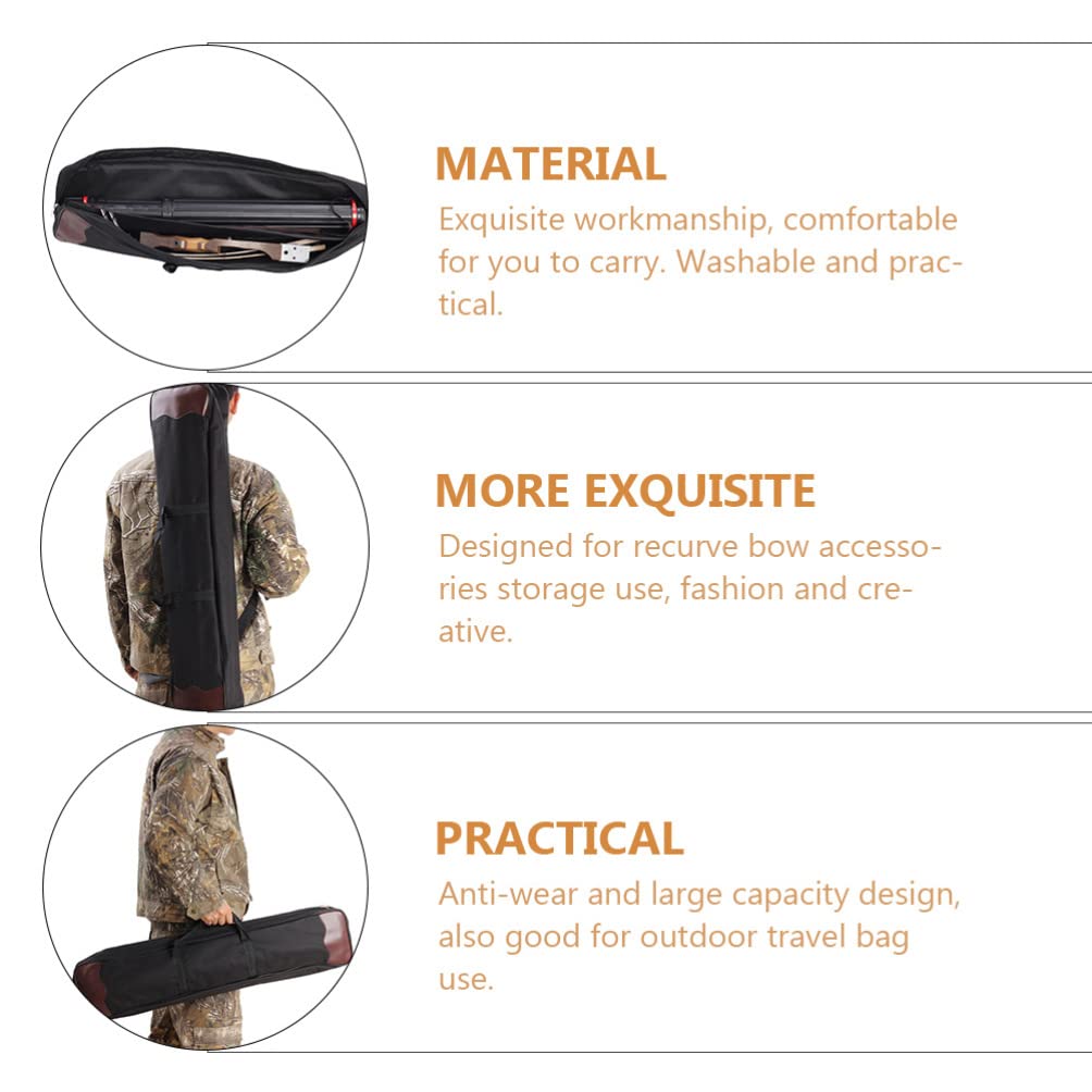 Premium Recurve Bow Case Backpack - Durable Oxford Cloth Bow Bag for Archery Accessories Storage | Perfect for Outdoor Hunting, Target Practice & Competition Archery Gear Organization