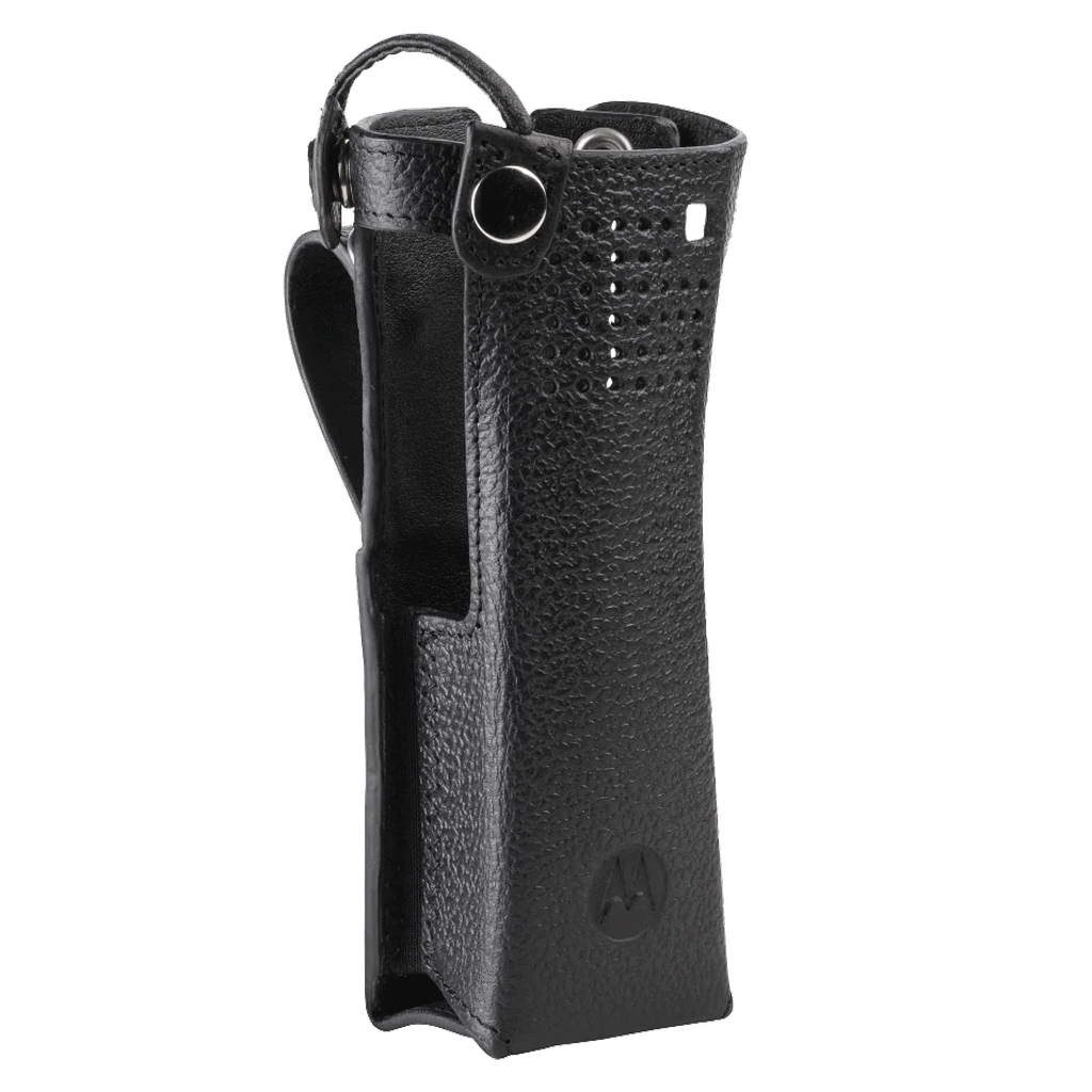 Motorola PMLN5879 Premium Leather Carry Case - Durable Protective Cover for Motorola Radios & Walkie Talkies - Perfect for Construction, Security & Outdoor Adventures