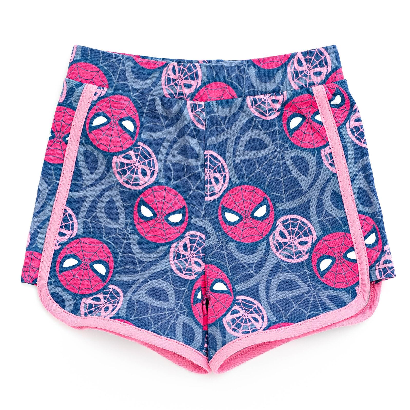 Spider-Man Girls Cosplay Outfit Set - Tank Top & French Terry Dolphin Shorts for Toddler to Big Kids (2T-16) | Halloween Costume, Birthday Party, Comic-Con Cosplay