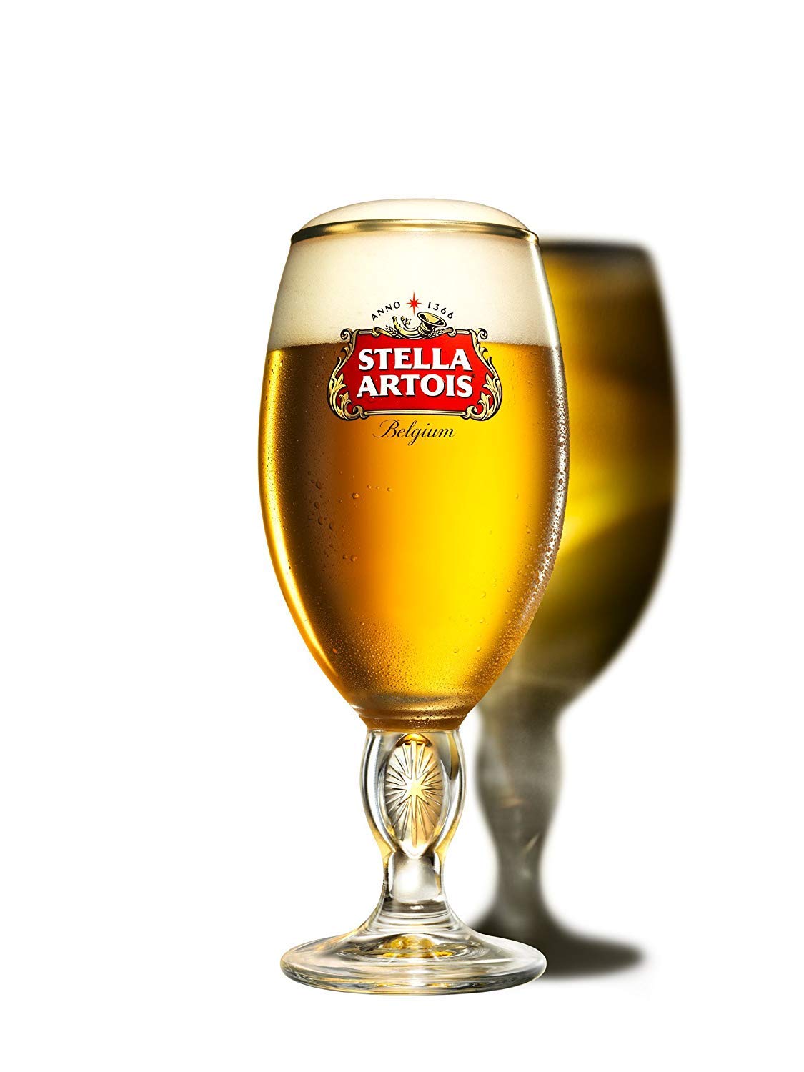 Premium Stella Artois 50cl Beer Glasses Set of 6 - Classic Chalice Style for Lager, Craft Beer & Home Brewing - Perfect for Parties, Bars & Gift Giving