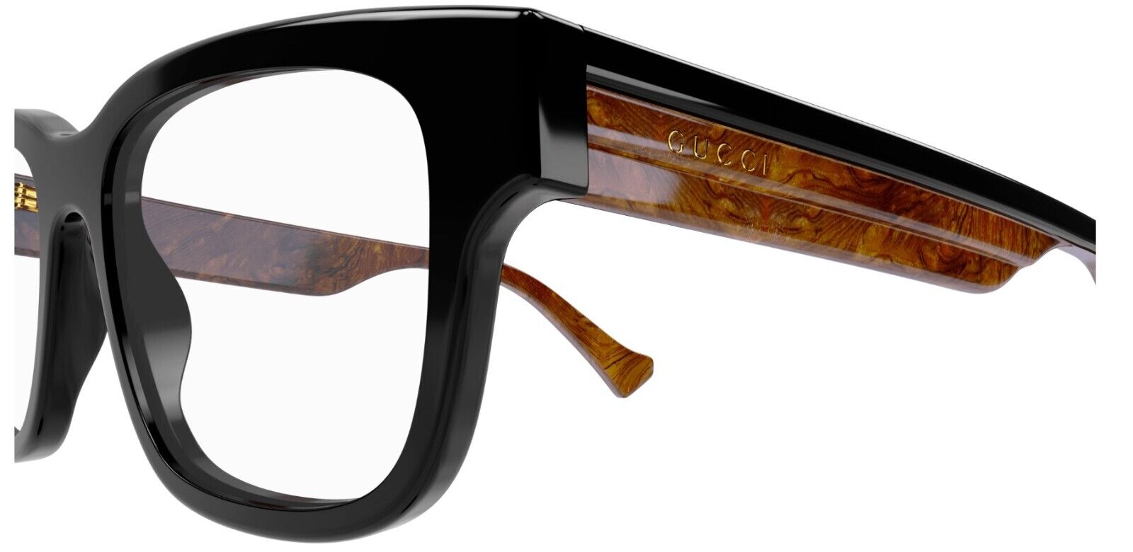 Gucci GG1303O 001 Black Rectangular Men's Eyeglasses - Premium Designer Glasses for Men | Perfect for Business, Casual & Everyday Wear