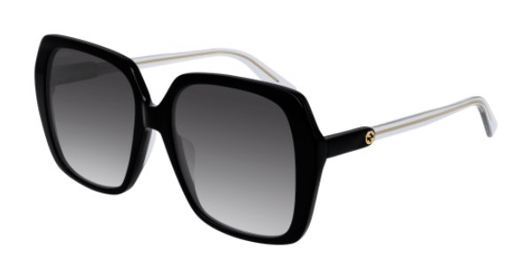GUCCI GG0533SA 005 Blue/Black Gradient Oversized Round Women's Sunglasses - Luxury Fashion Shades for Women, UV Protection, Trendy Oversized Frame - Perfect for Beach, Driving & Outdoor Activities