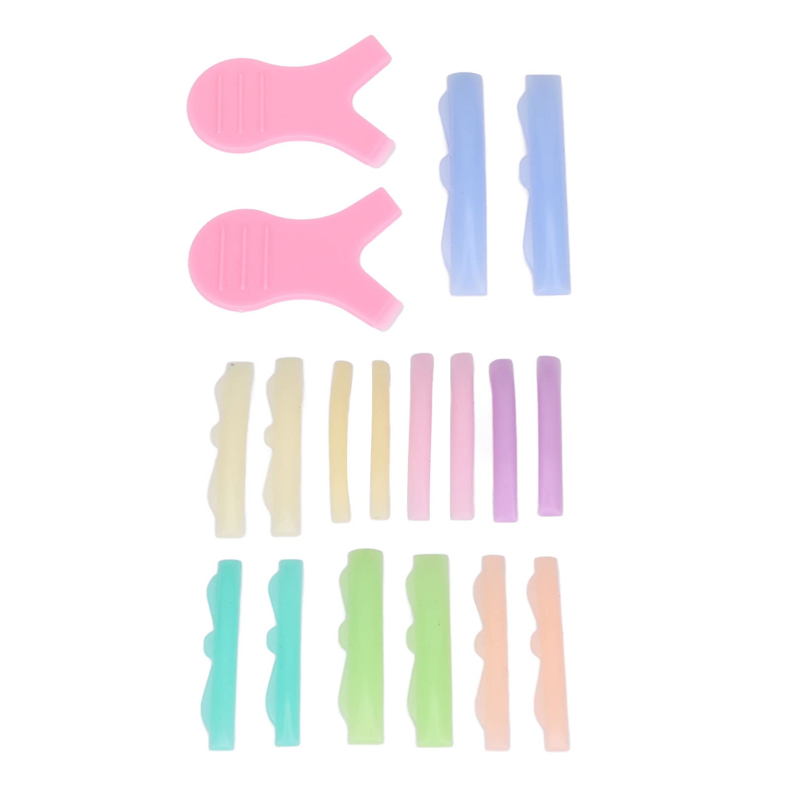 **Reusable Silicone Eyelash Lift Curler Pads - 8 Sizes with Lash Brushes & Remove Agent for Perfect Fit | Professional Salon & Home Use**    **使用场景:** Perfect for eyelash extensions, lifts, and perms in beauty salons or at-home lash care routines.