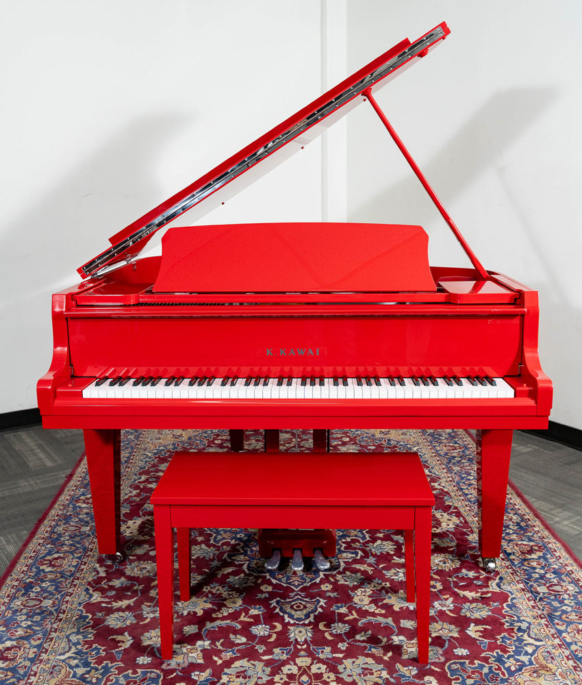 2022 Kawai 5'0 GL 10 Baby Grand Piano in Ferrari Red Polish - Premium Used Grand Piano for Home, Studio & Performance | Perfect for Pianists, Music Schools & Luxury Interiors
