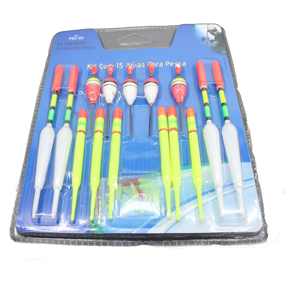 **Yellow Fishing Bobbers Floats 15Pcs - Slip Drift Tube Lures for Freshwater & Saltwater**
