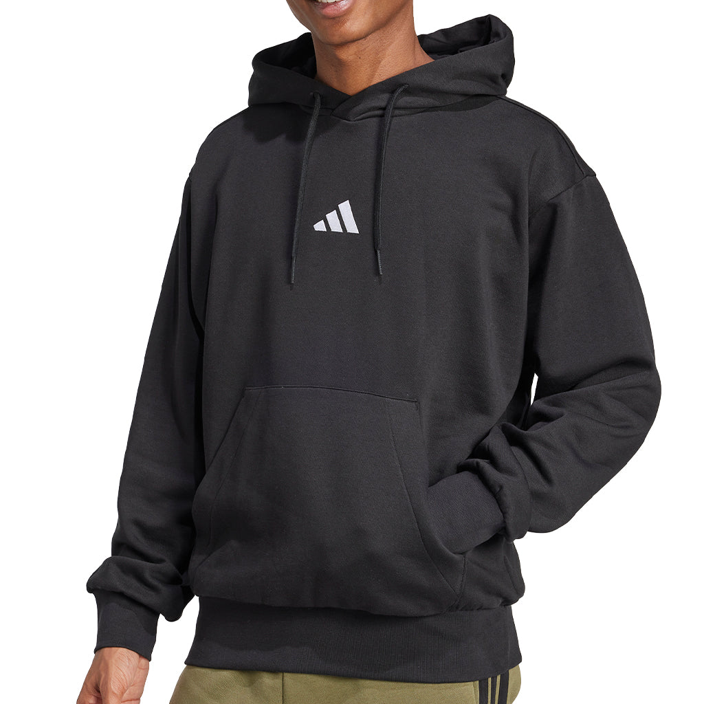 Adidas Essentials FeelCozy Fleece Hoodie for Men - Soft & Comfortable Pullover Sweatshirt - Perfect for Casual Wear, Gym, and Outdoor Activities
