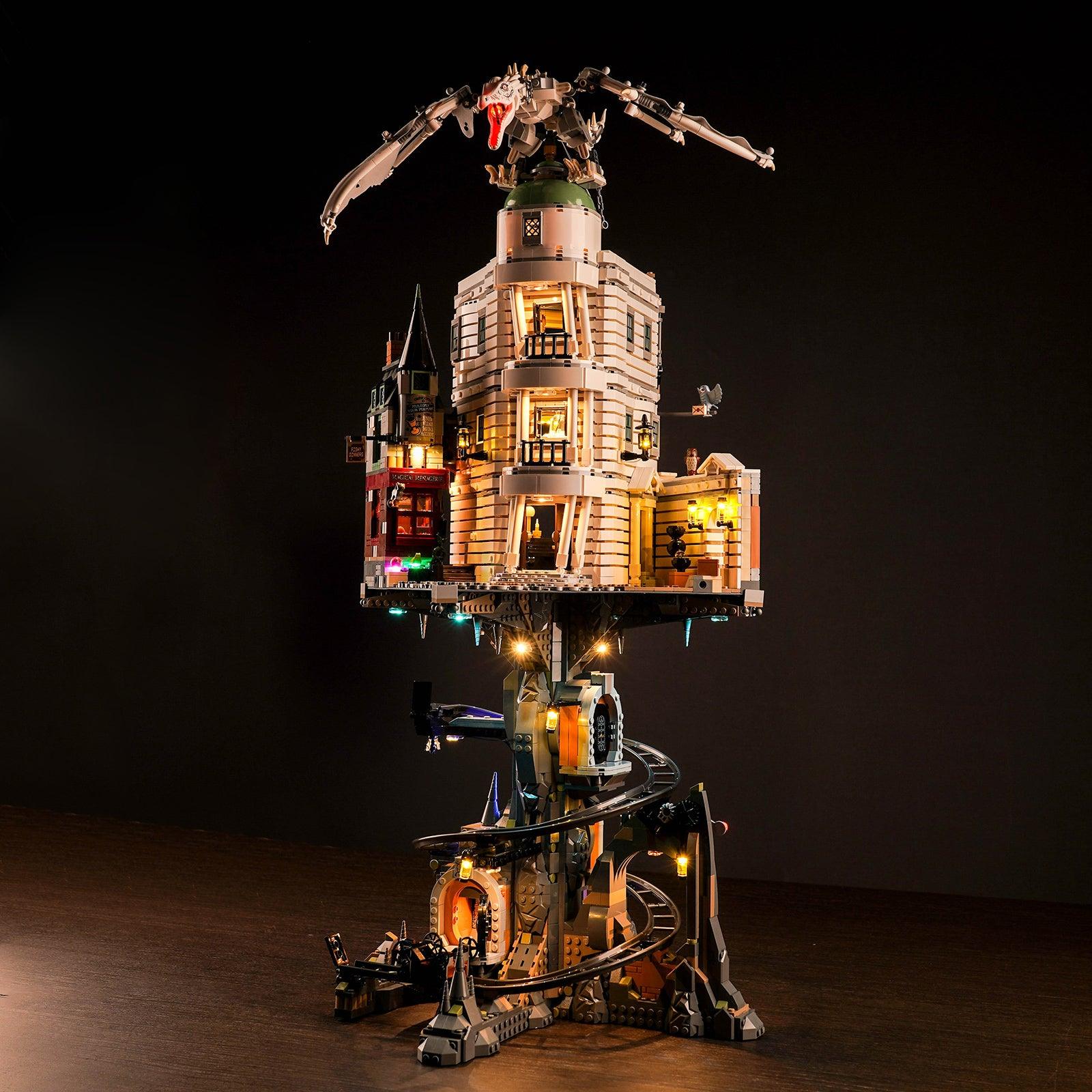 Harry Potter LEGO Gringotts Wizarding Bank Collector's Edition 76417 Building Kit with LED Lights - Complete Lighting Set for Display & Nighttime Play - Perfect for Harry Potter Fans & LEGO Collectors