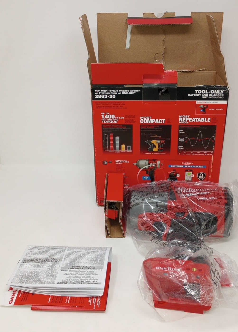 Milwaukee M18 18V Cordless Impact Wrench (2863-20) - 1/2