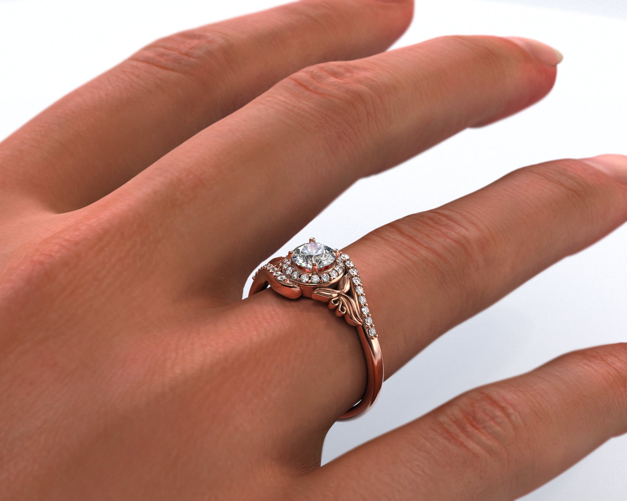 1.5 Carat Moissanite Halo Engagement Ring for Women - Durable & Sparkling Wedding Band, Perfect for Proposals, Anniversaries & Bridal Jewelry