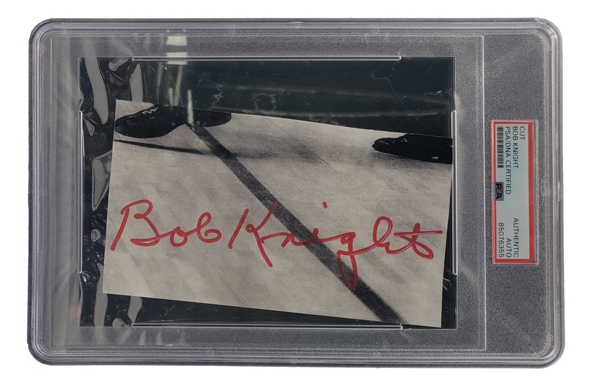 Authentic Coach Bob Knight Signed Indiana Hoosiers Memorabilia - PSA/DNA Certified Cut Signature #85076355 | Perfect for Sports Collectors, Indiana Basketball Fans & Autograph Enthusiasts