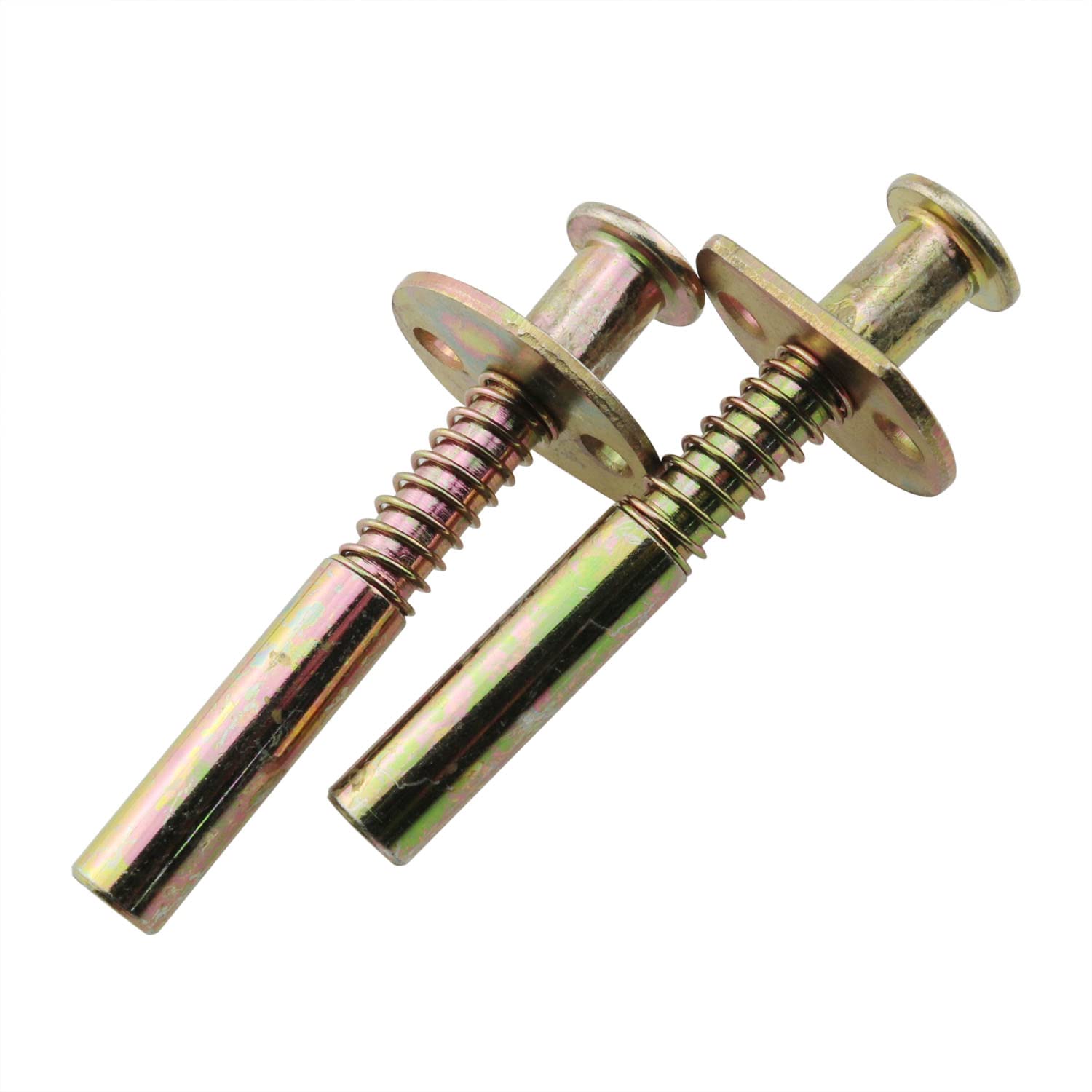 2PCS Stainless Steel Spring-Loaded Plunger Latches - Heavy Duty L Size Cabinet & Door Locks for Secure Storage (Ideal for Toolboxes, Sheds & RV Cabinets)