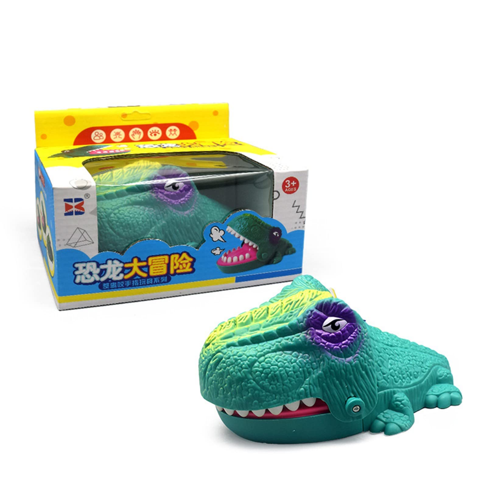 Dinosaur Teeth Toys for Kids - Fun Biting Finger Dentist Game, Classic Dinosaur Hand Biting Toy for Birthday Parties & Family Game Night | Interactive Pretend Play Toy for Children's Role Play & Social Gatherings