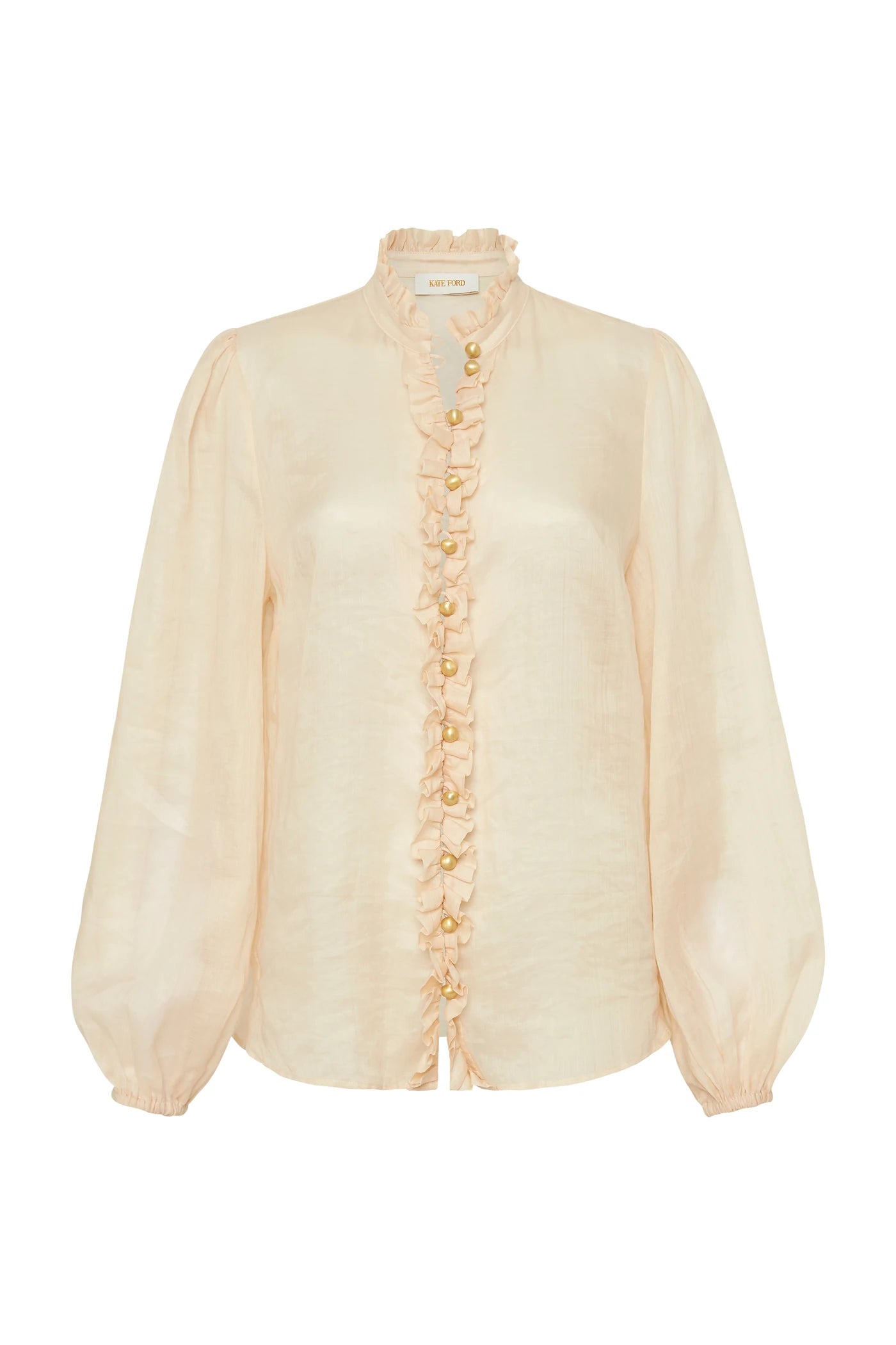 Devina Women's Elegant Frill Neck Blouse - Perfect for Office Wear, Parties & Casual Outfits