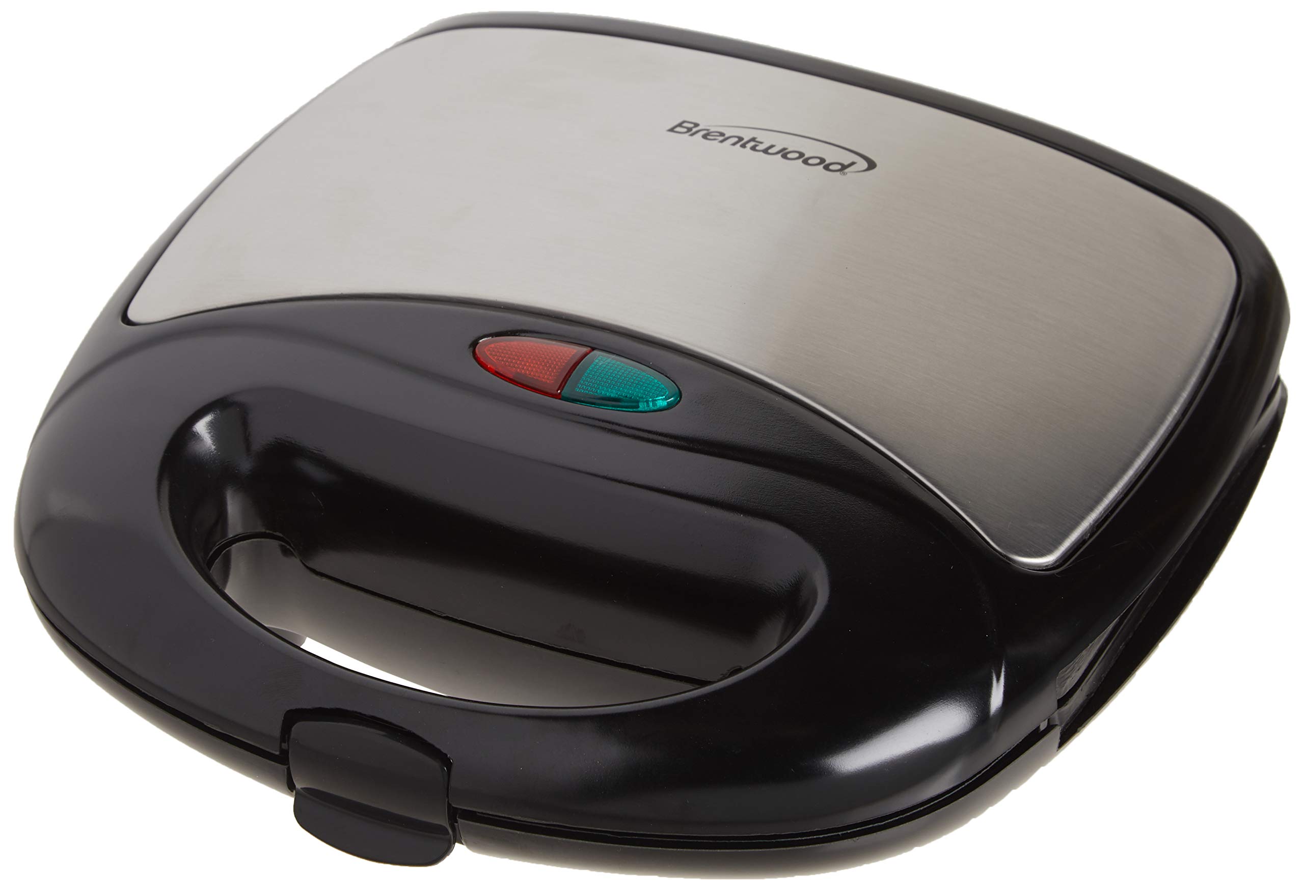 Brentwood Compact Dual Sandwich Maker - Non-Stick Surface, Black - Perfect for Quick Breakfast, Lunch & Snacks at Home, Office or Dorm
