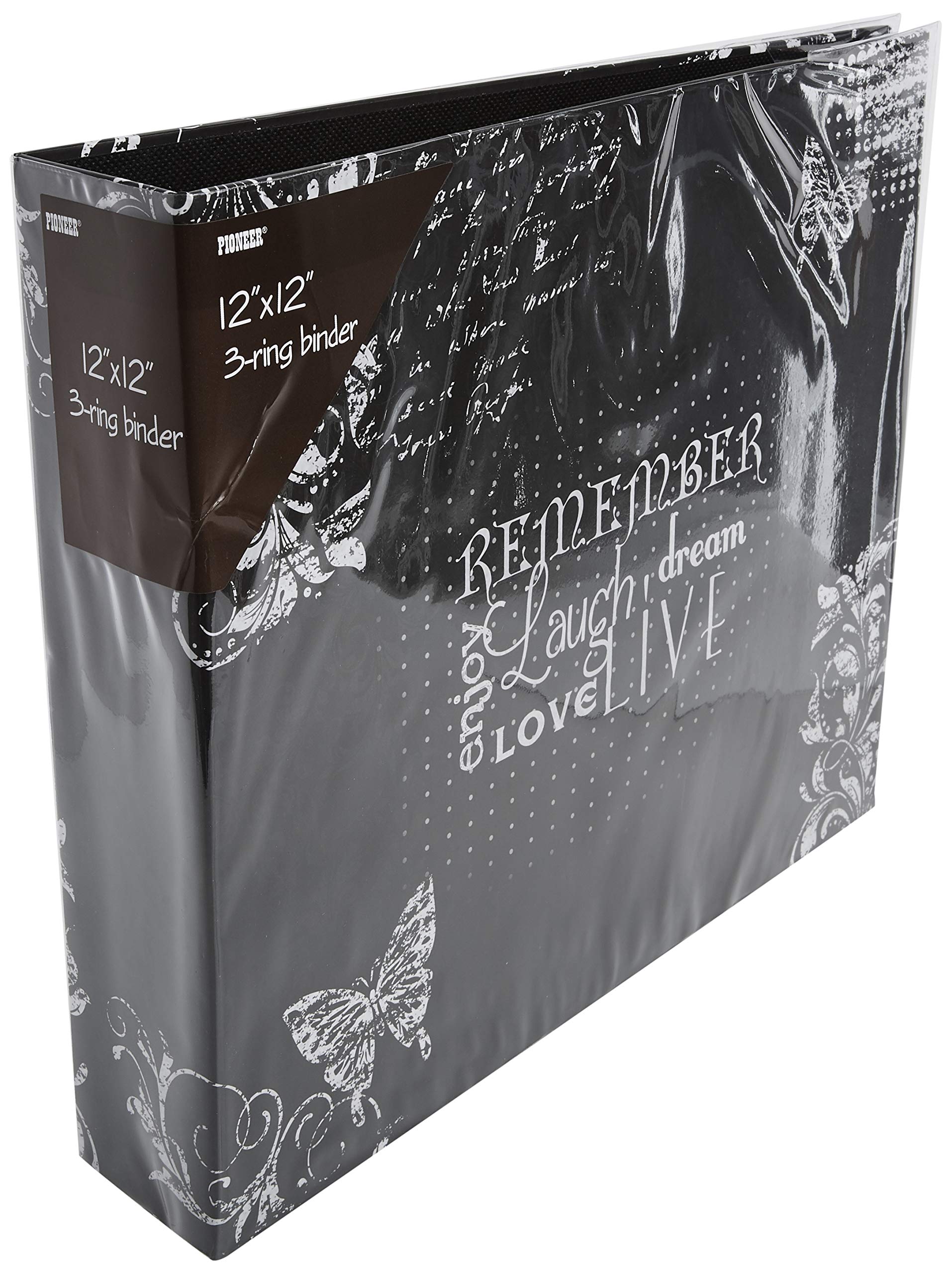 Pioneer T-12CHLK 12x12 Inch Leather Photo Album Scrapbook - Acid Free Archival Quality for Wedding, Baby, Family Memories Preservation | Perfect for Gift Giving & Home Decor