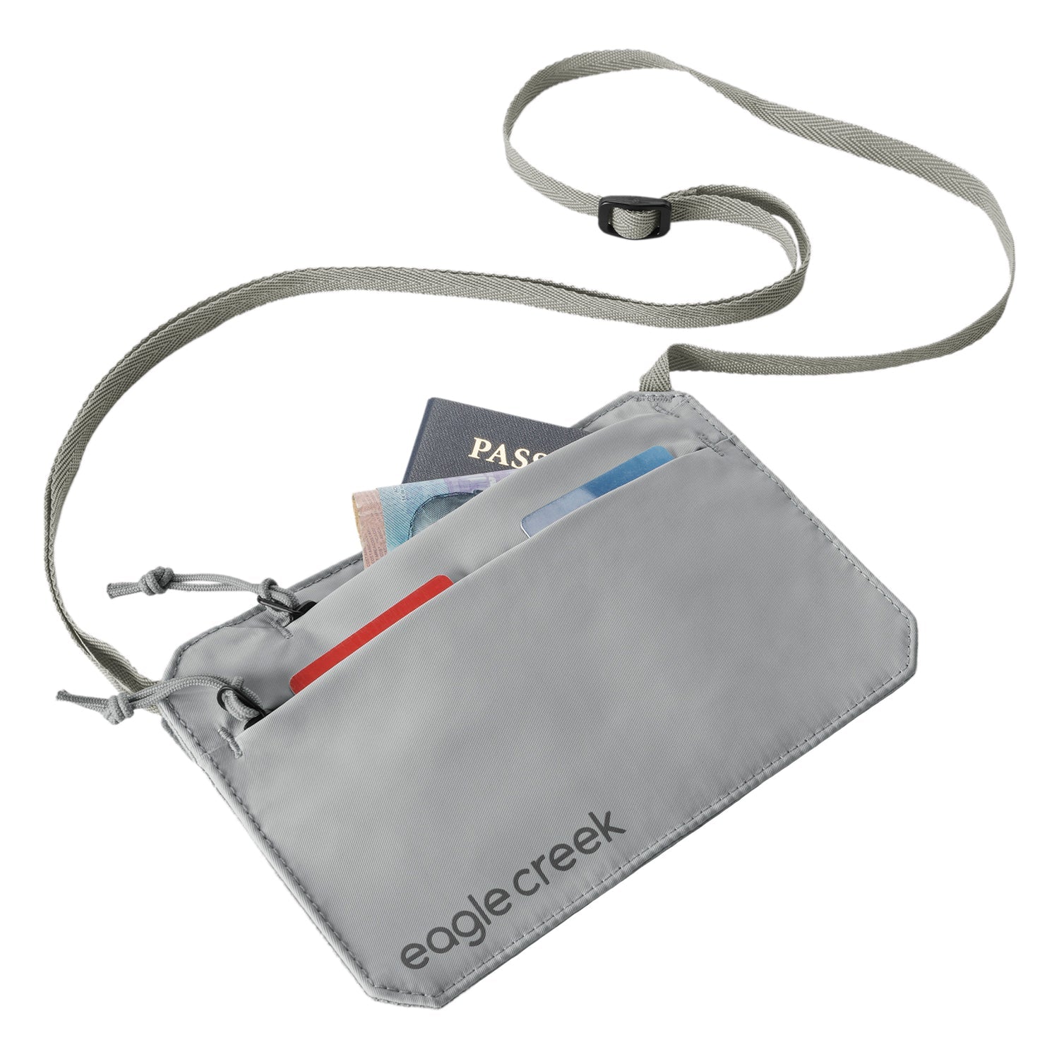 Eagle Creek Undercover RFID Neck Wallet - Anti-Theft Travel Money Belt for Secure Passport & Credit Card Storage - Perfect for Airports, Sightseeing & International Trips