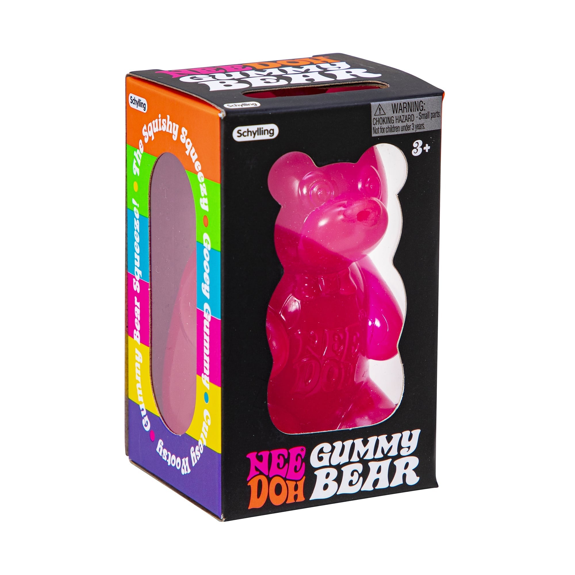 NeeDoh Gummy Bear Stress Relief Toy - Squeezable, Stretchy Sensory Fidget Toy for Kids & Adults - Fun Anxiety Relief & Focus Aid for Home, Office, School & Travel