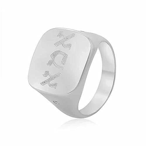 Personalized Silver Signet Ring - Handmade Jewelry for Gifts & Weddings